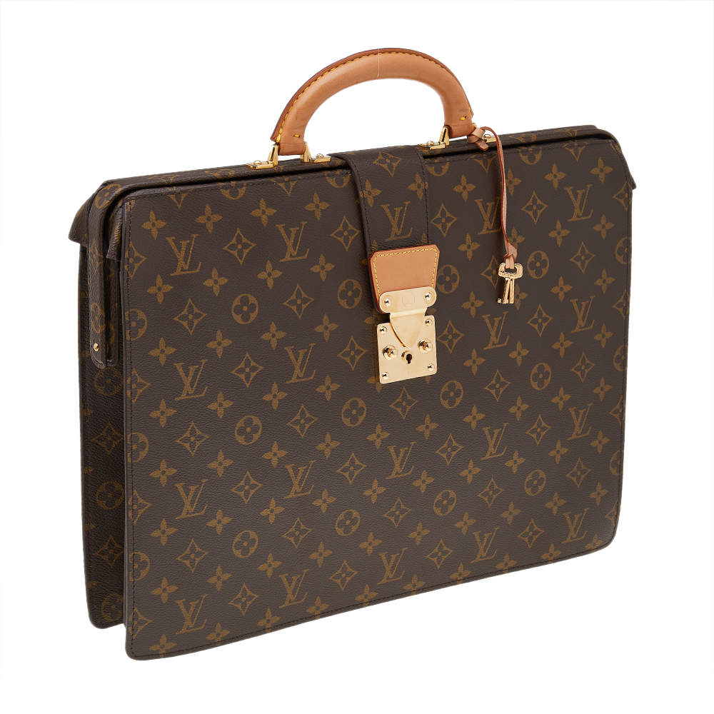 LOUIS VUITTON Old Serviette Fermoir Briefcase Hand Bag M53305