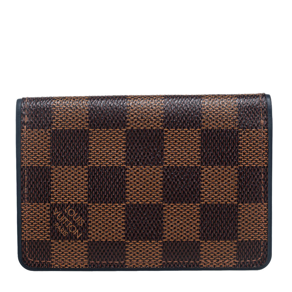 Pre Owned Louis Vuitton Damier Ebene Canvas Pocket Organizer