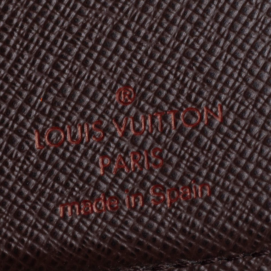 Louis Vuitton Set of Two: Damier Ebene Canvas French Clip Wallet &, Lot  #77027