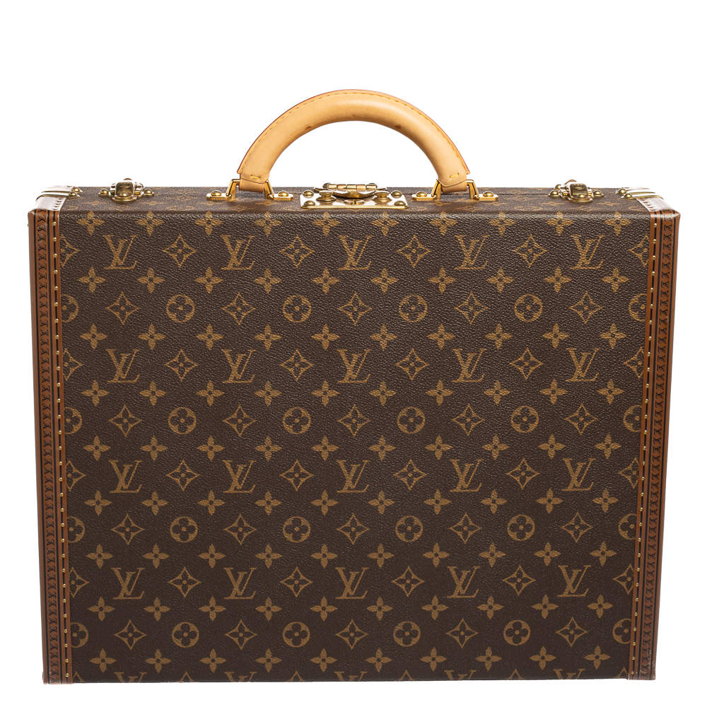 Pre Owned Louis Vuitton Monogram Canvas Trunk President Classeur Briefcase 