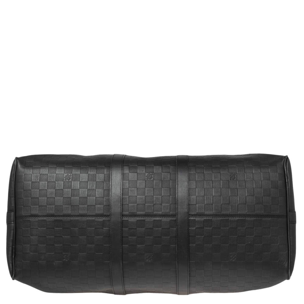 Louis Vuitton Damier Infini Keepall Bandouliere 55 - Black Carry-Ons,  Luggage - LOU783606