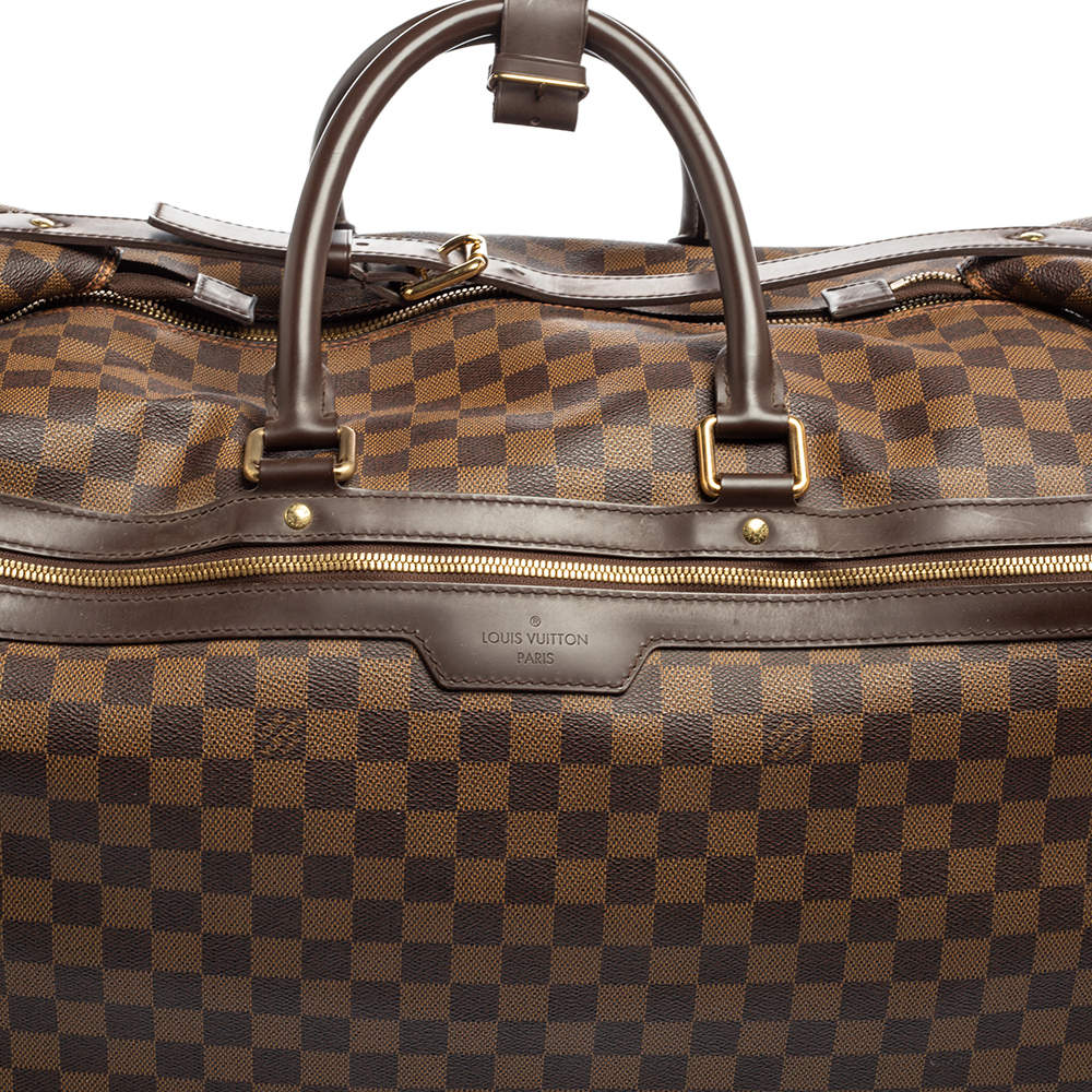 Louis Vuitton Ebene Pesage 60 Rolling Luggage Trolley With Wheels 234111  Brown Damier Canvas Weekend, Louis Vuitton