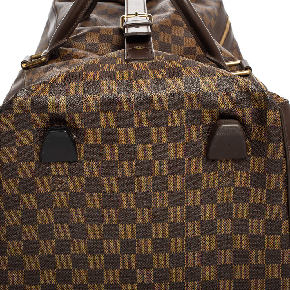 Louis Vuitton Ebene Pesage 60 Rolling Luggage Trolley With Wheels 234111  Brown Damier Canvas Weekend, Louis Vuitton