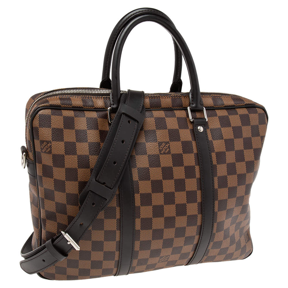 Louis Vuitton Damier Ebene Porte-Documents Voyage PM - Brown