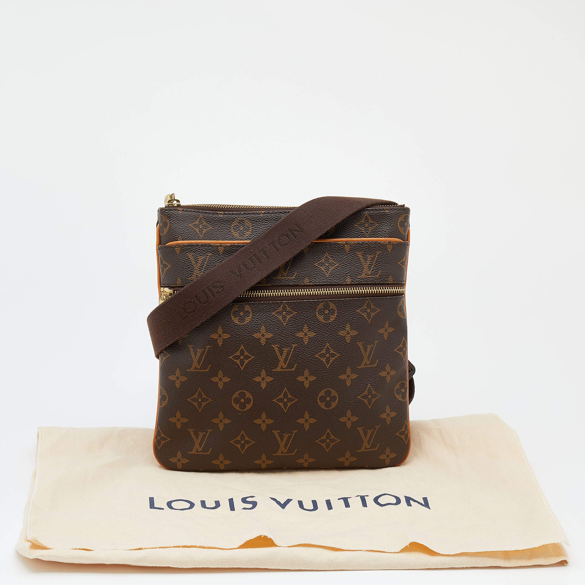 Louis Vuitton Monogram Canvas Valmy Pochette Bag Brown Leather ref.683327 -  Joli Closet