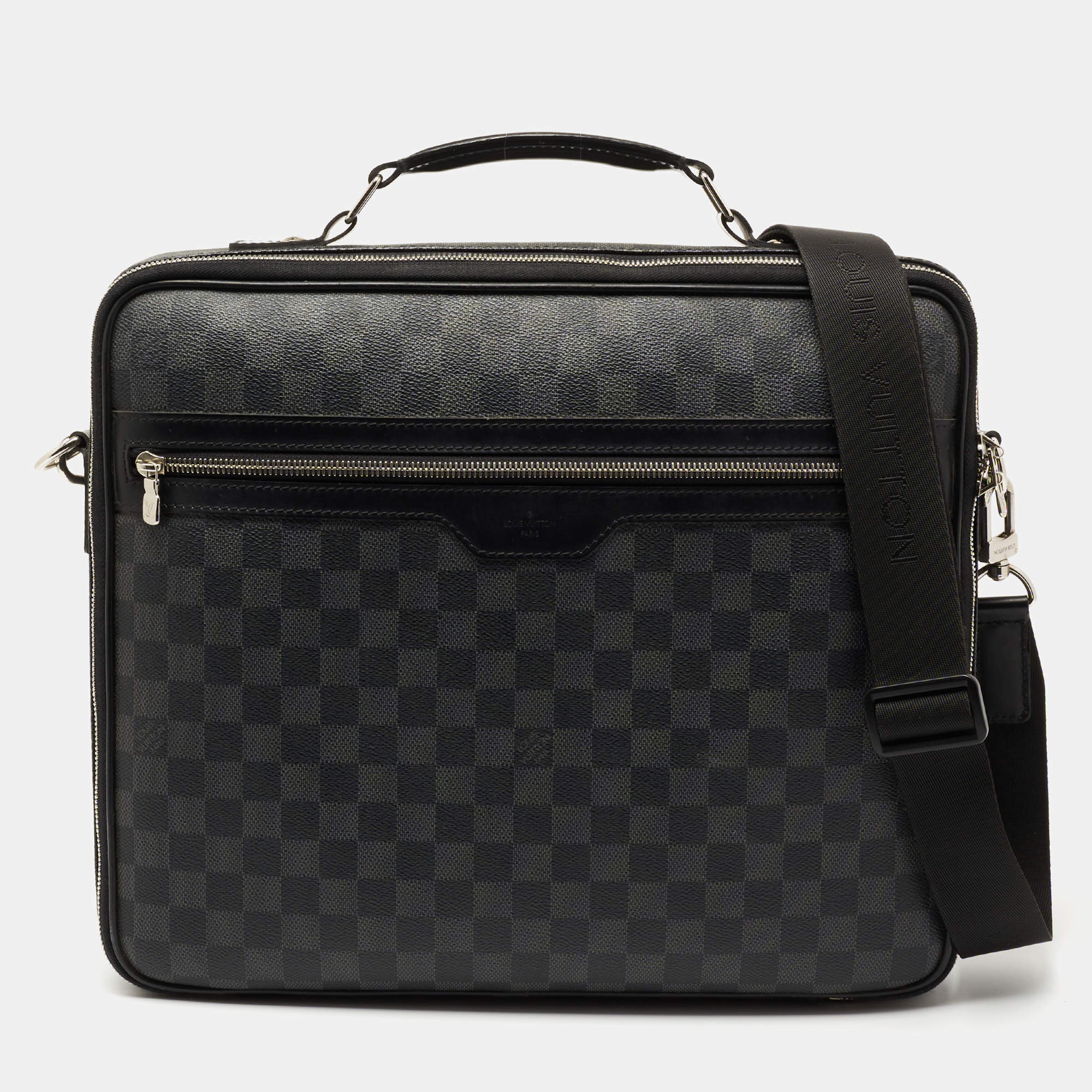 مملوكة مسبقًا Louis Vuitton Damier Graphite Canvas Graffit Steve Briefcase