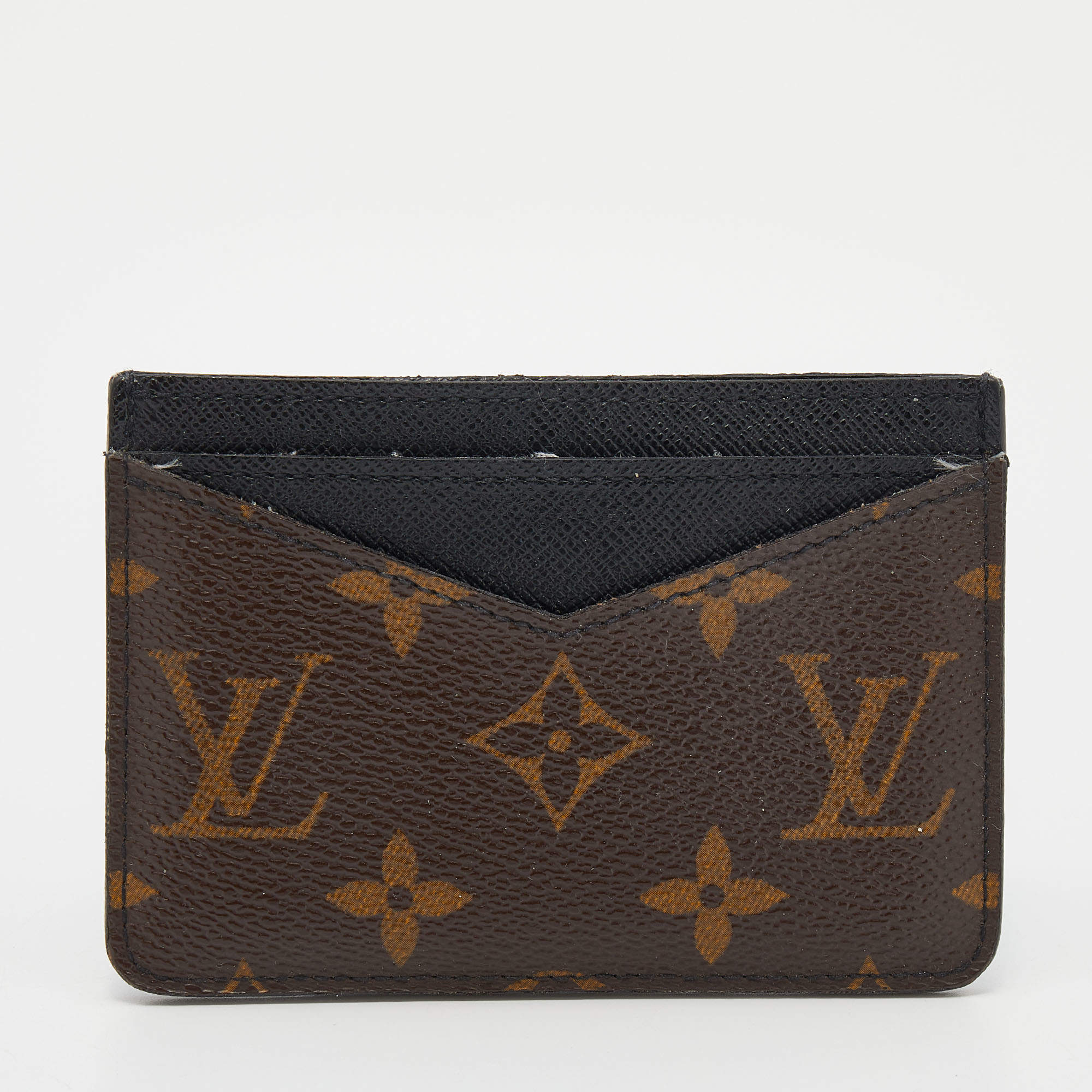 Pre Owned Louis Vuitton Monogram Macassar Canvas Neo Porte Cartes Card Holder