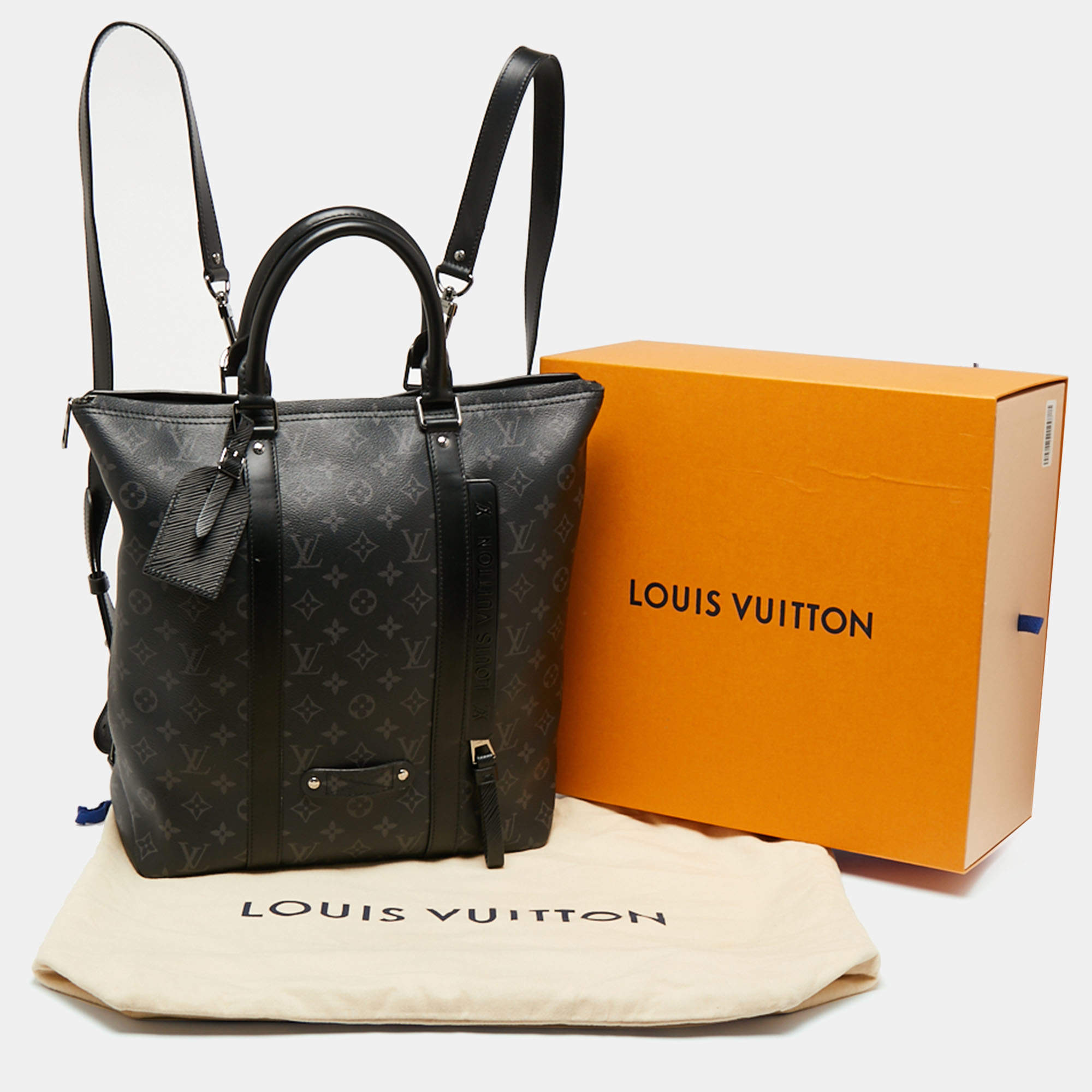 Louis Vuitton Monogram Eclipse Canvas Tote Backpack Louis Vuitton