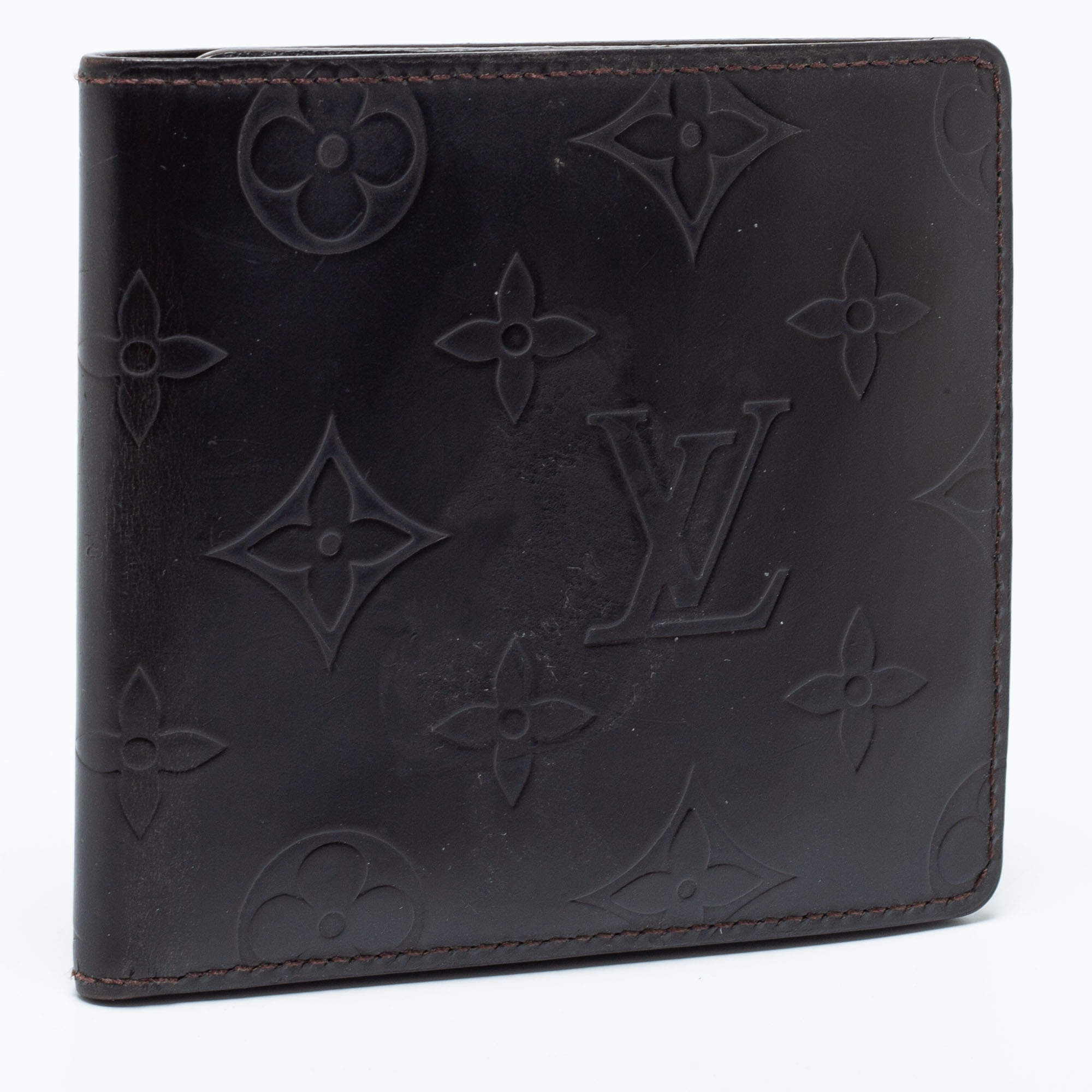 Louis Vuitton Dark Brown Leather Wallet – LUXZILLA