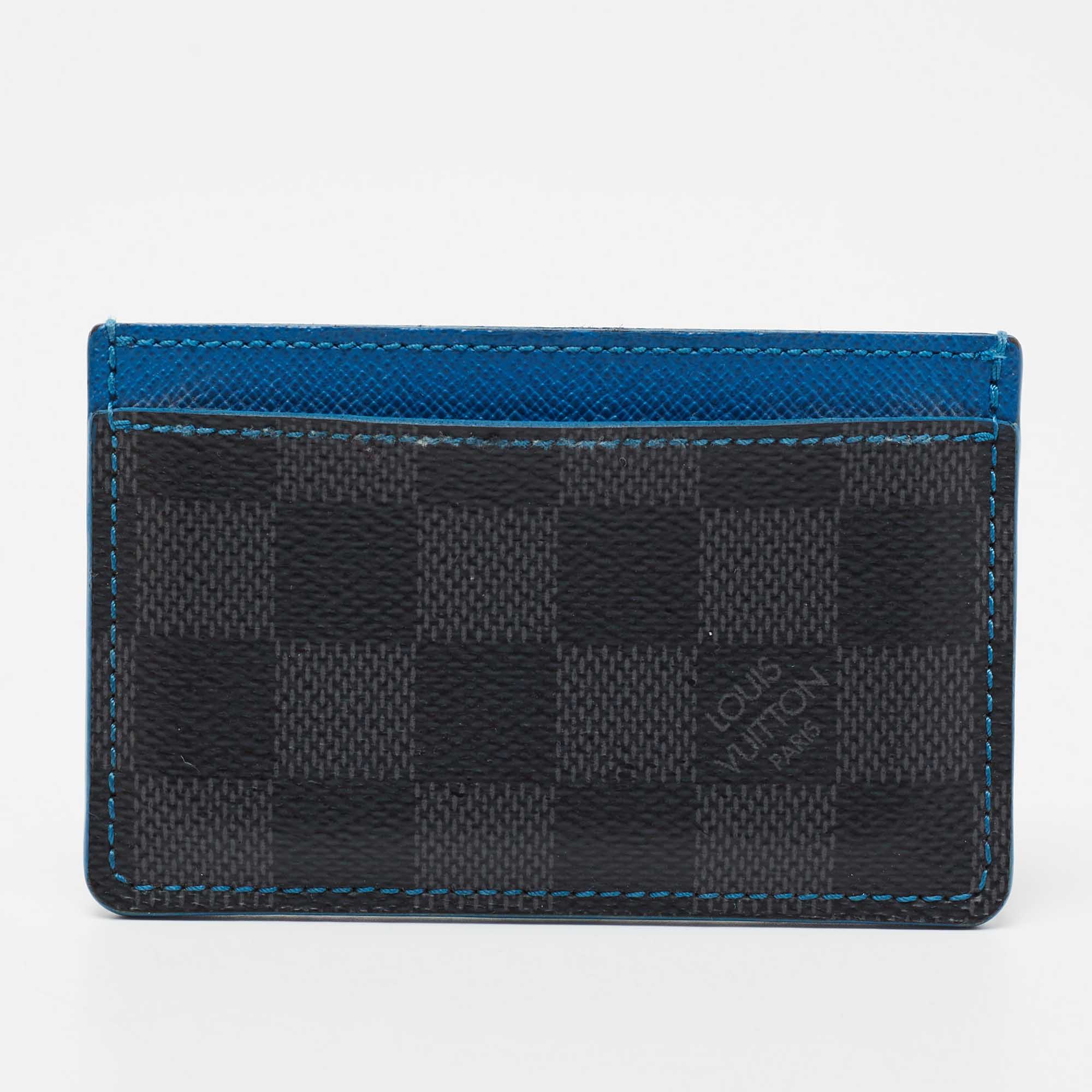 مملوكة مسبقًا Louis Vuitton Damier Graphite Canvas Card Holder 