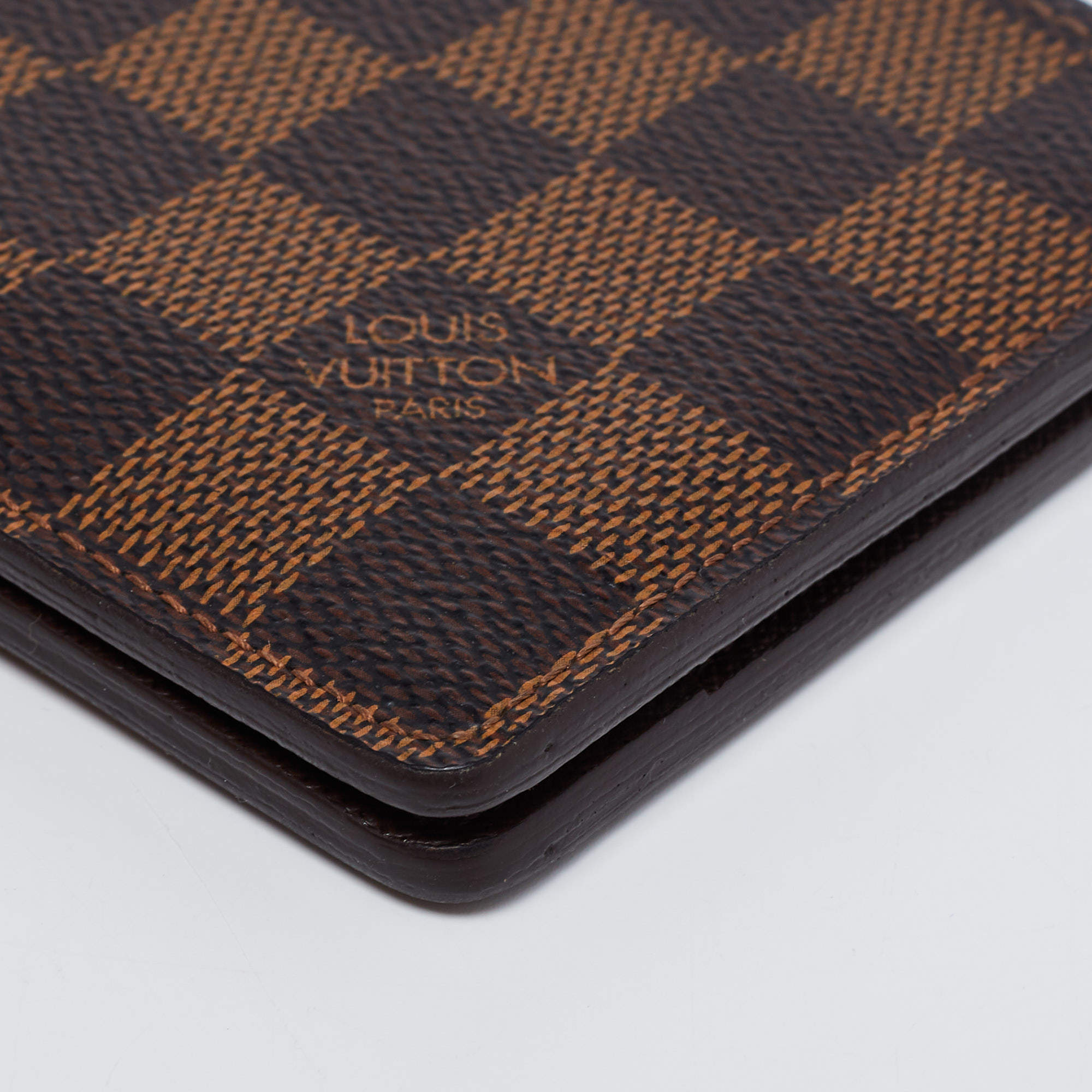 Louis Vuitton N60396 Giant Damier Ebene canvas with Tortoise “LV made”  Multiple Wallet (RA3260)