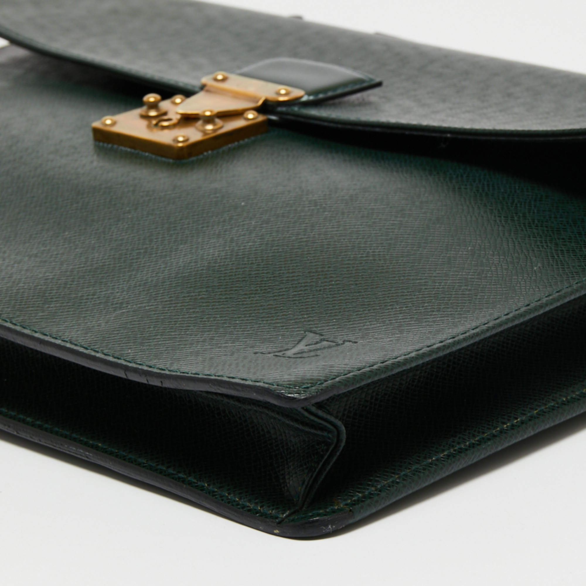 Louis Vuitton Taiga Kourad Briefcase - Green Briefcases, Bags - LOU731817