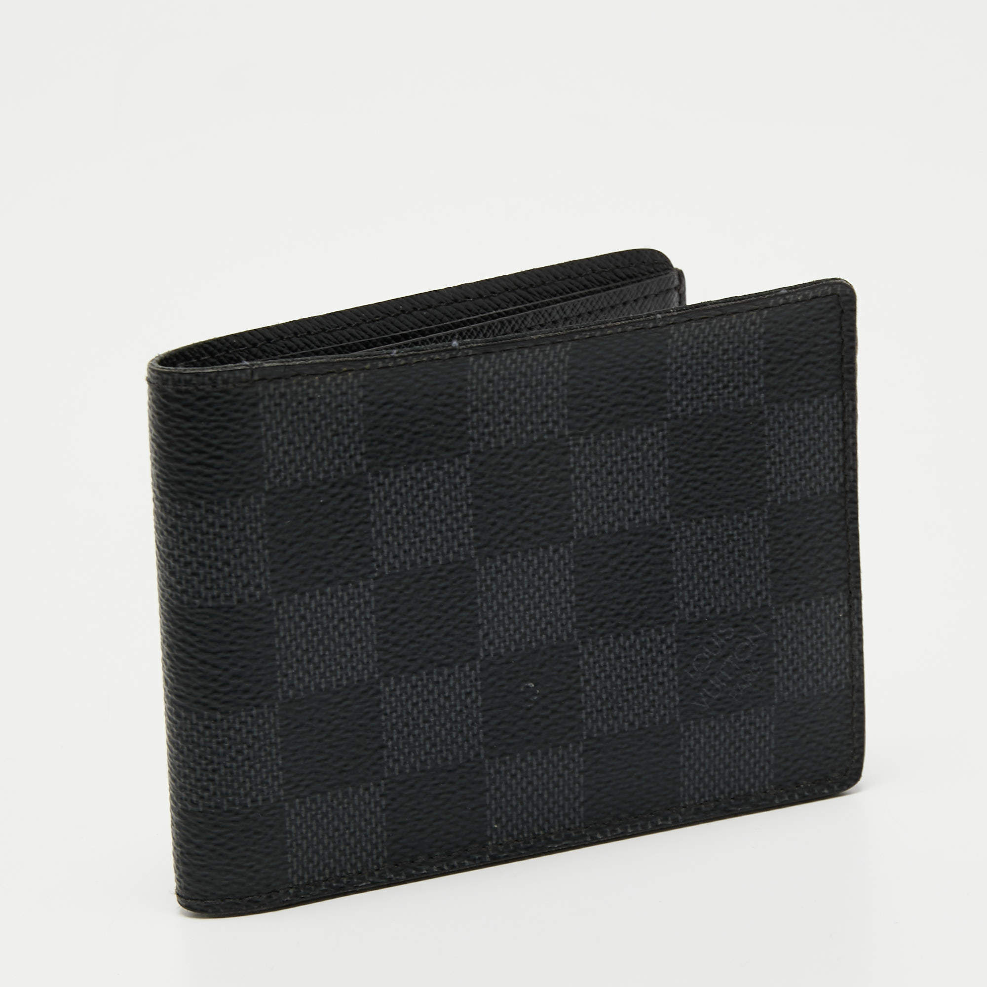 Louis Vuitton Slender Wallet Damier Graphite Stamps in Coated Canvas - US