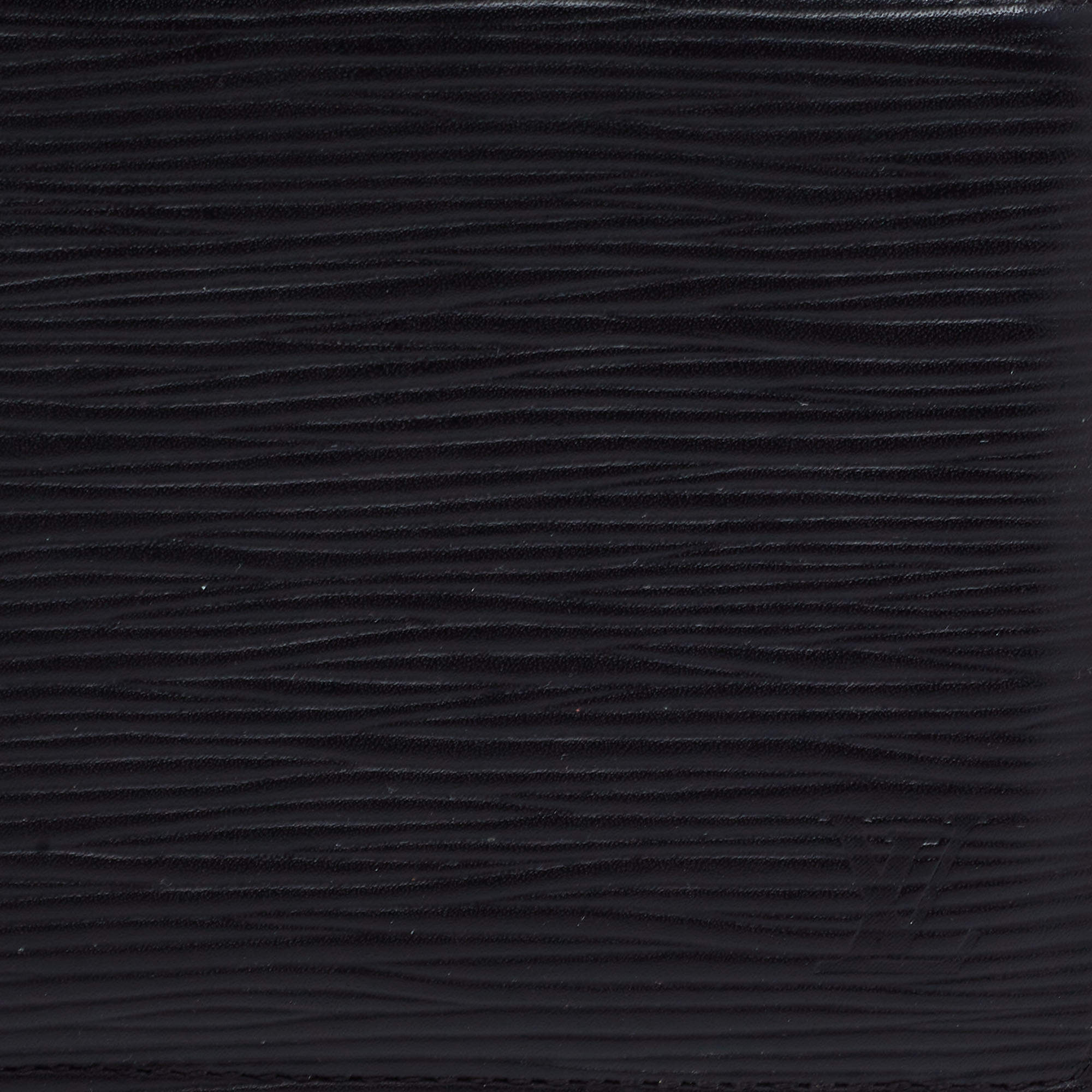 Louis Vuitton Slender Wallet Epi Noir Black