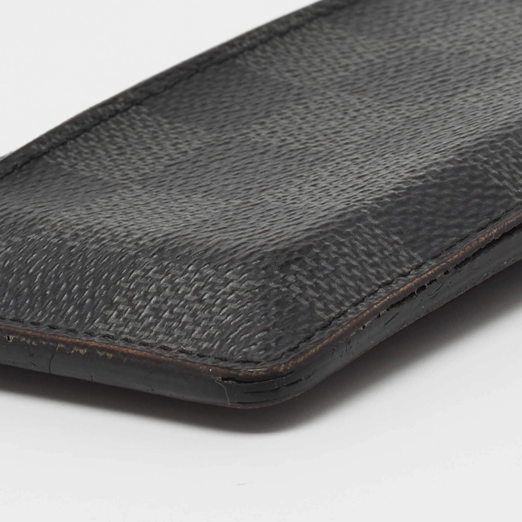 Louis Vuitton Damier Graphite Neo Porte Card Holder in black  coated/waterproof canvas Cloth ref.381784 - Joli Closet