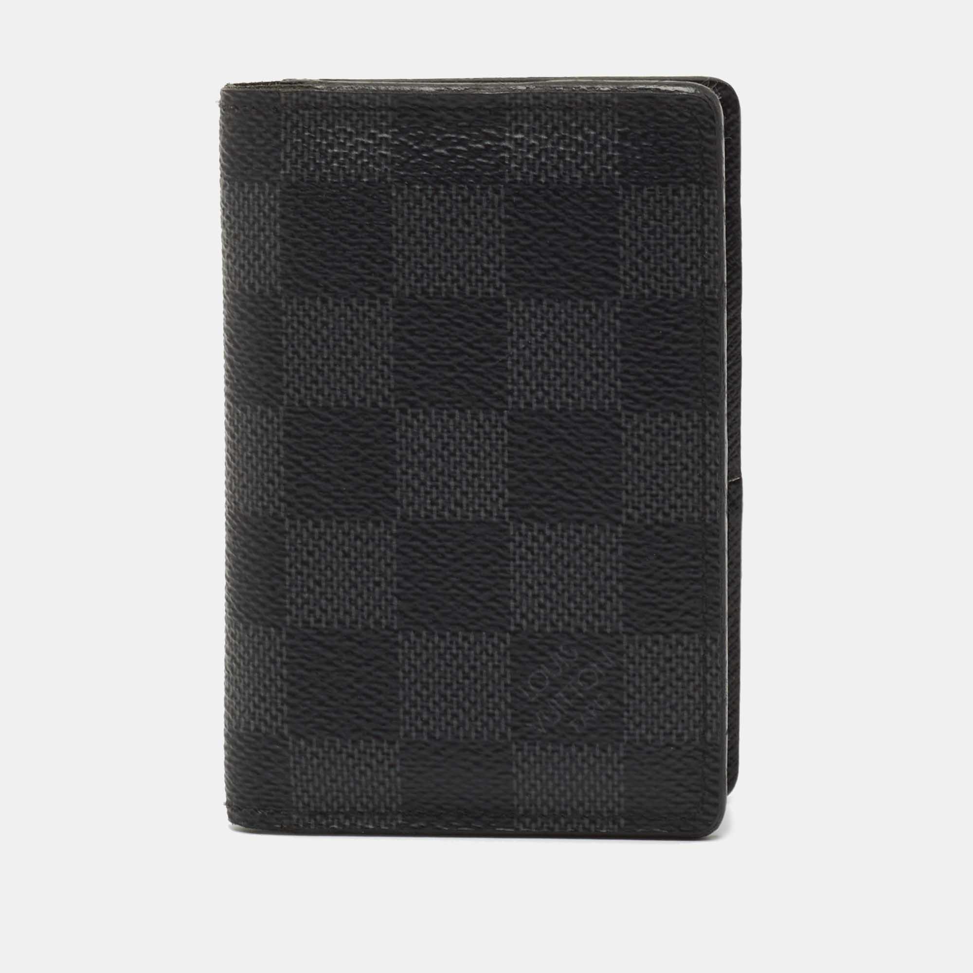 Pre Owned Louis Vuitton Damier Graphite Canvas Pocket Organiser