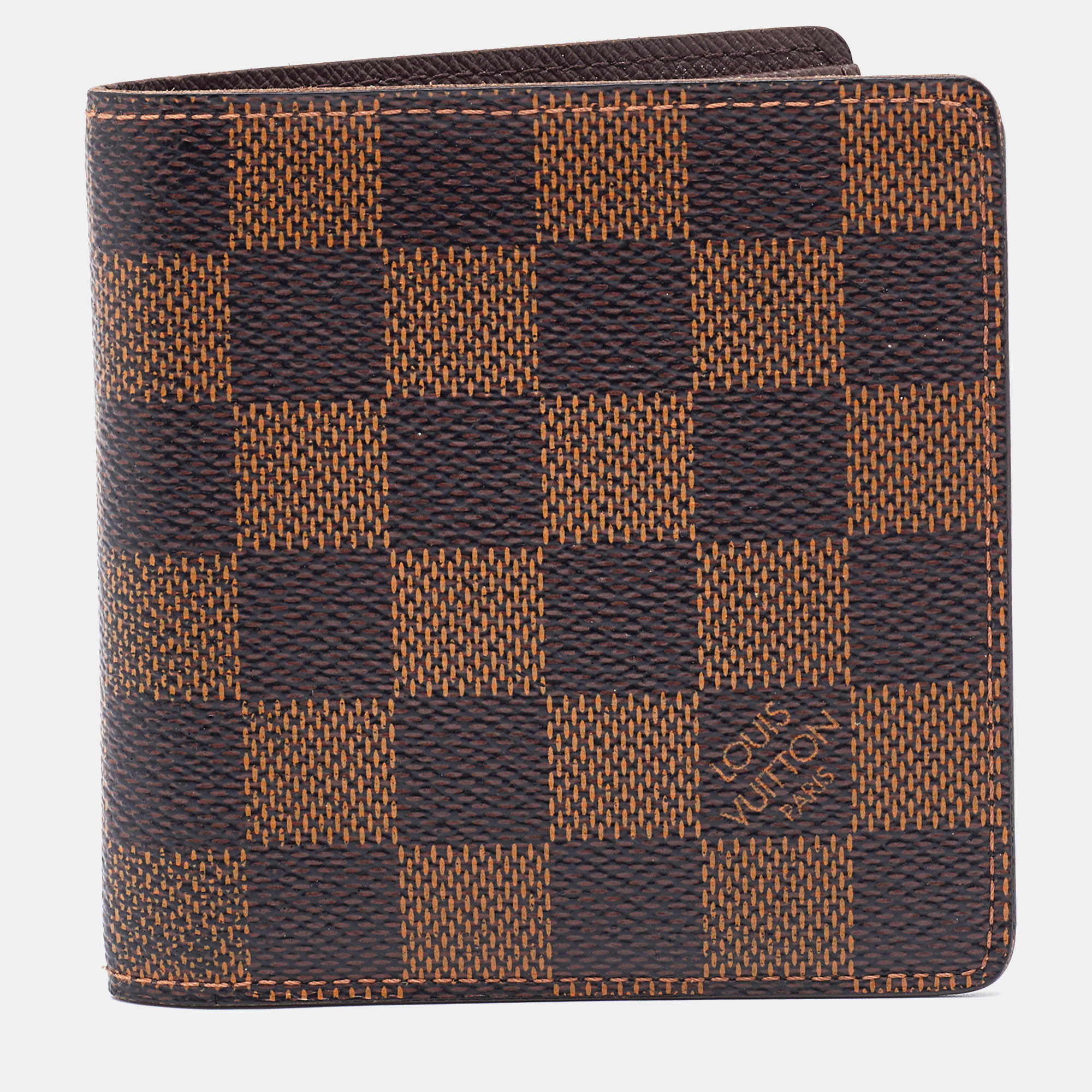 Louis Vuitton Damier Ebene Canvas Slender Wallet