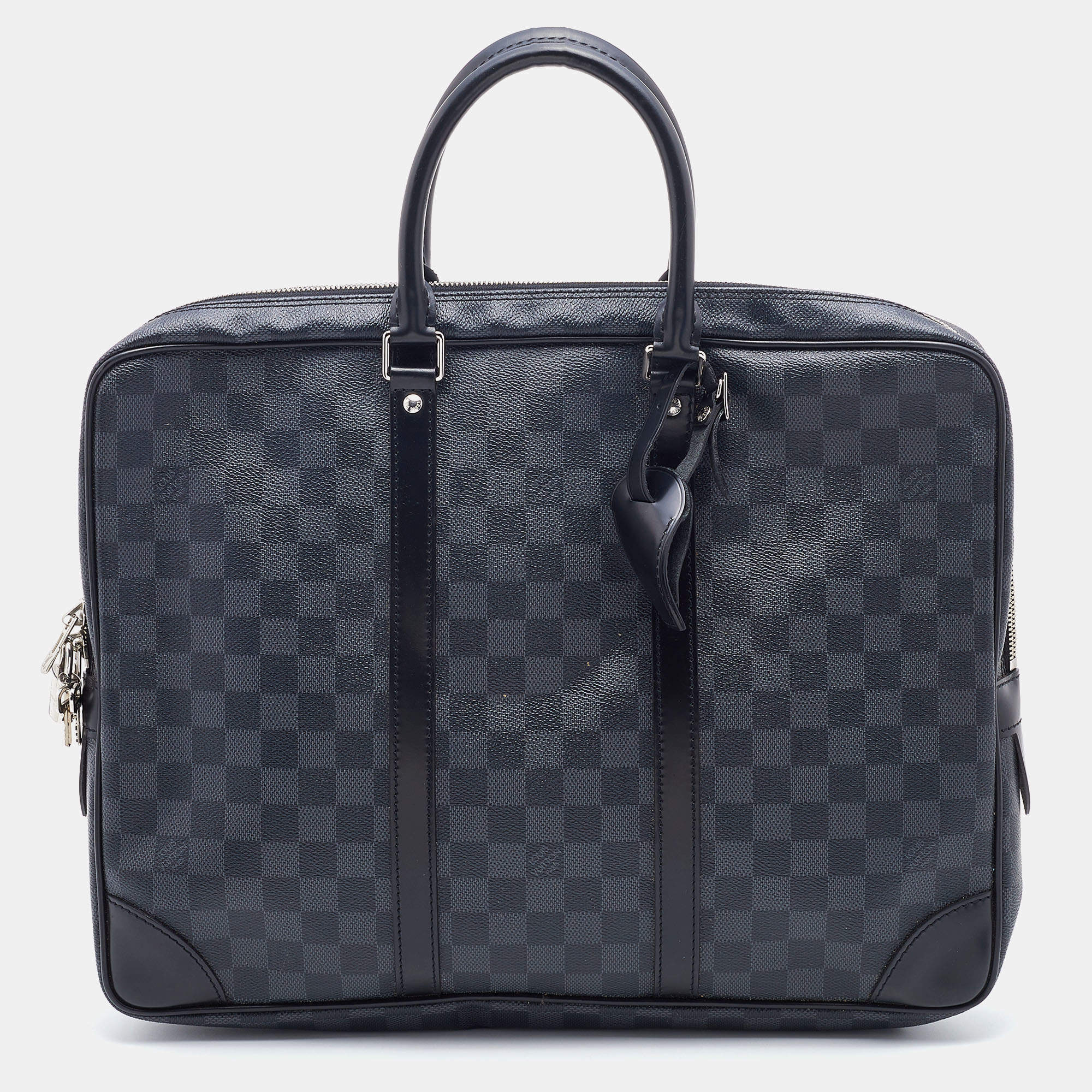 مملوكة مسبقًا Louis Vuitton Damier Graphite Canvas Porte Documents Voyage Briefcase