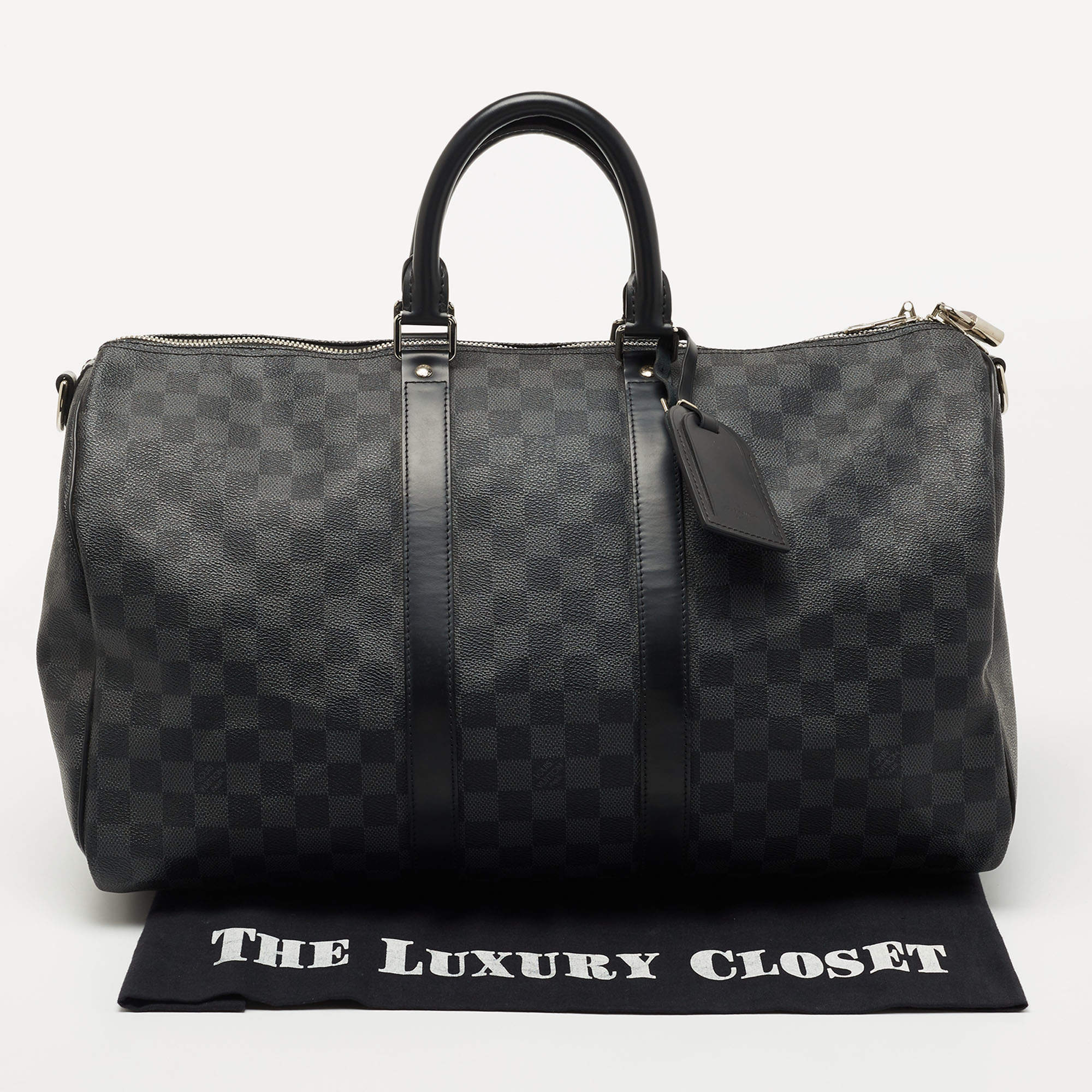 Louis Vuitton Damier Graphite 3D Keepall Bandouliere 50 Duffle Bag