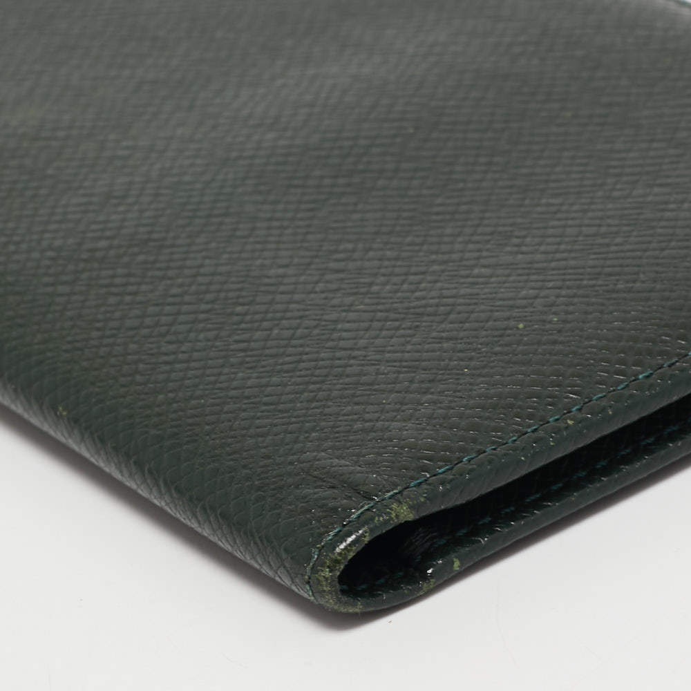 Shop for Louis Vuitton Green Taiga Leather Long Bifold Wallet - Shipped  from USA