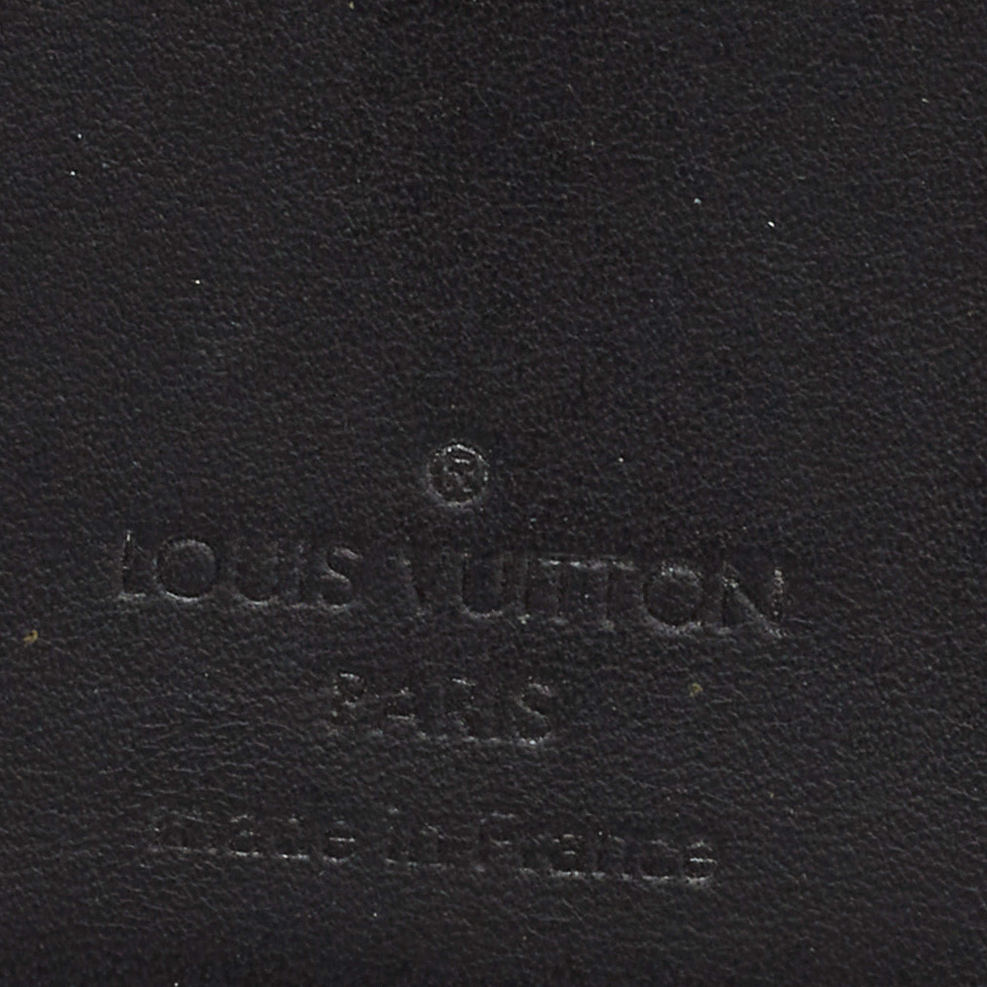 LOUIS VUITTON Calfskin Monogram Shadow Pocket Organizer Black 417699