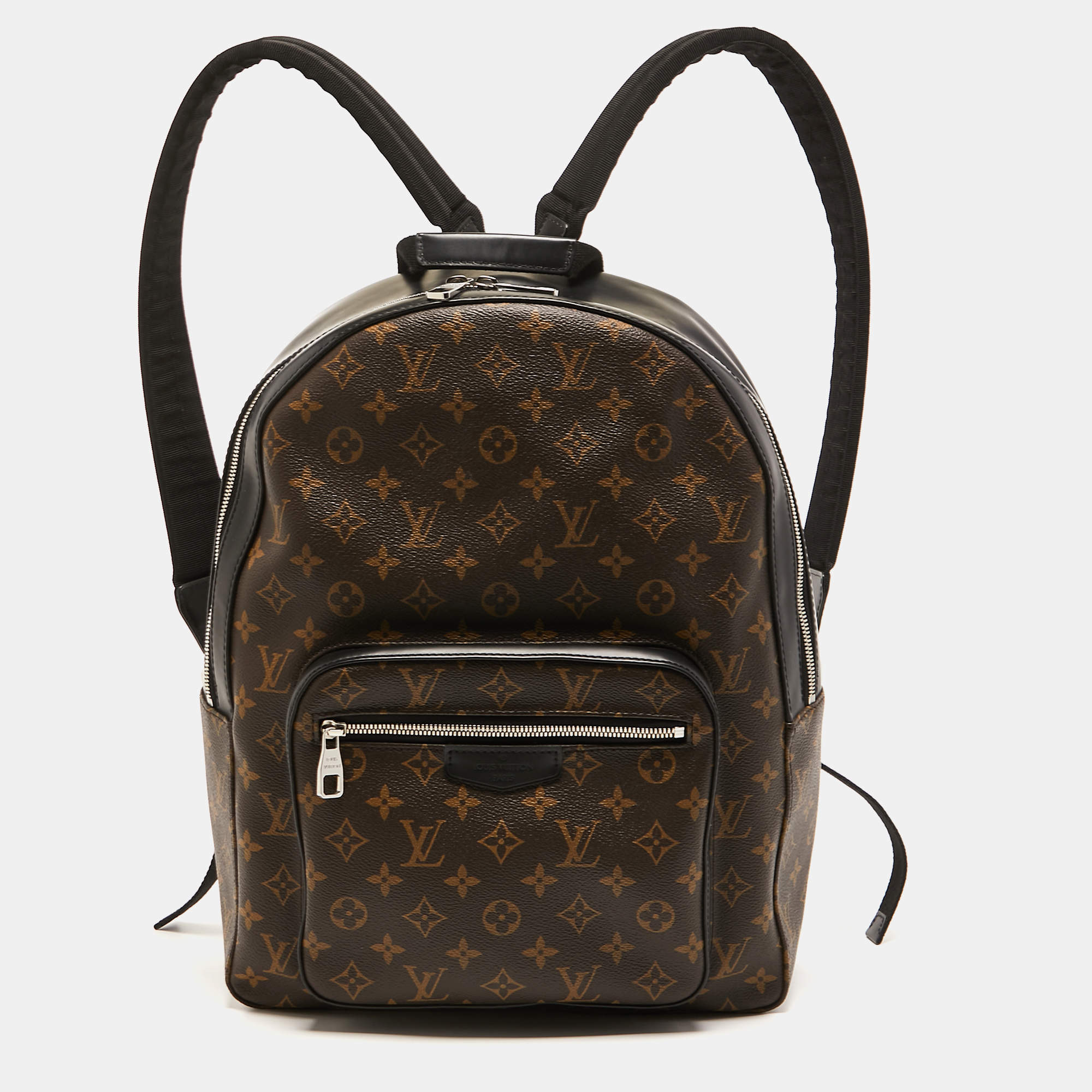[Used] Louis Vuitton Monogram Macassar Josh NV rucksack backpack rucksack  M45349 brown/black PVC bag M45349
