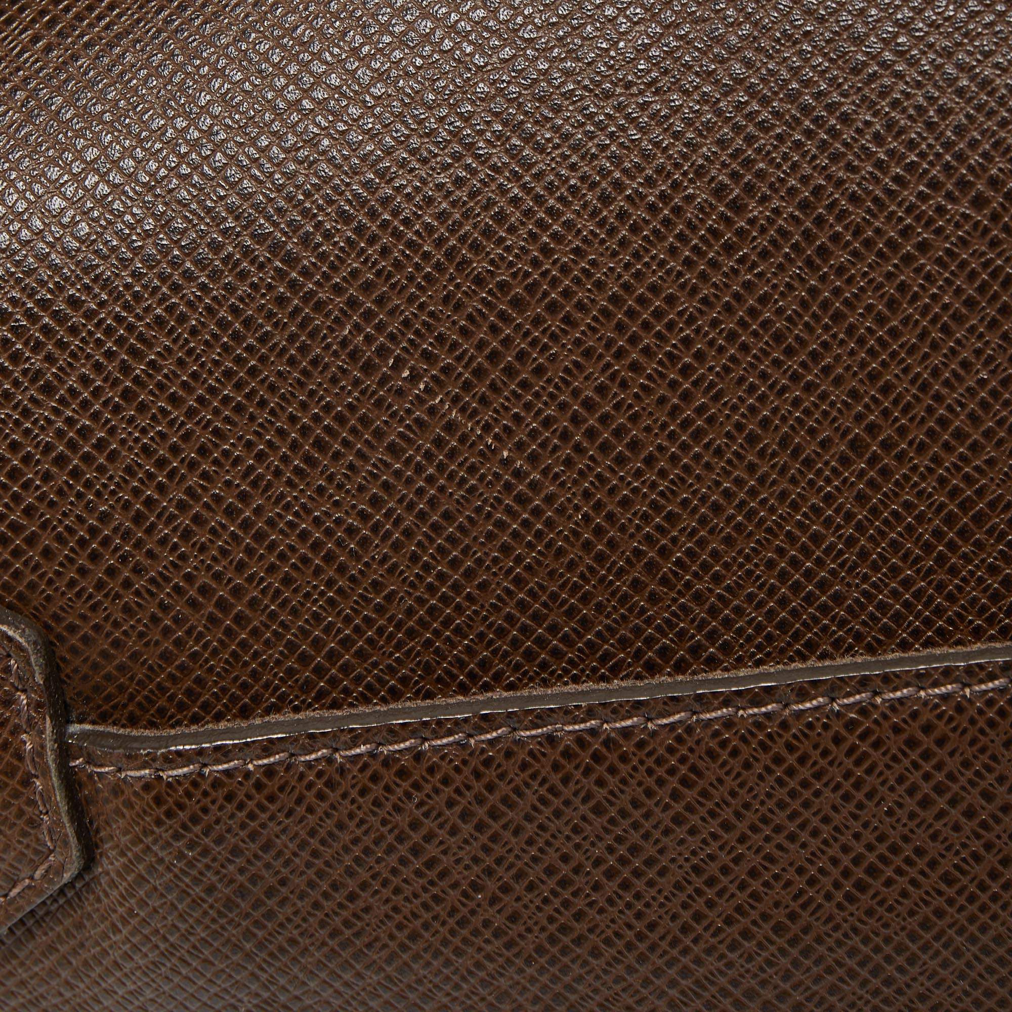 $600 Mens Louis Vuitton Brown Taiga Leather Long Continental Wallet -  Lust4Labels