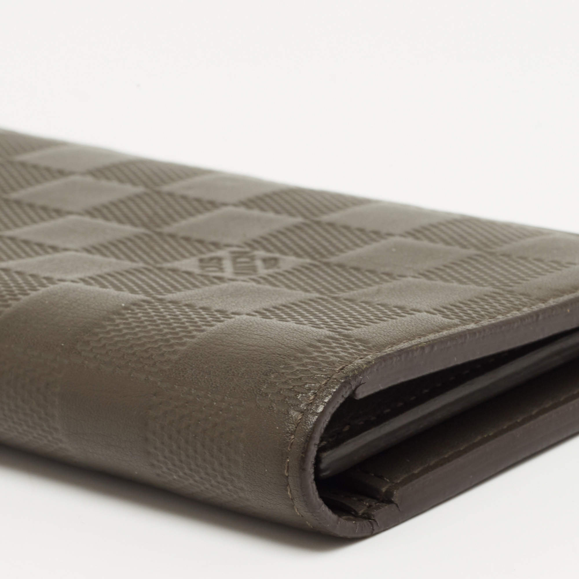Louis Vuitton Dark Green Taiga Leather Brazza Wallet Long Card Holder 16lv1103