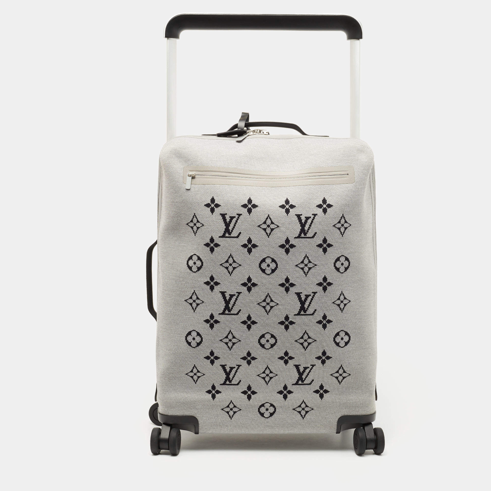 Louis Vuitton Horizon Suitcase Soft Jacquard 55 Black in Knit with  Silver-tone - US