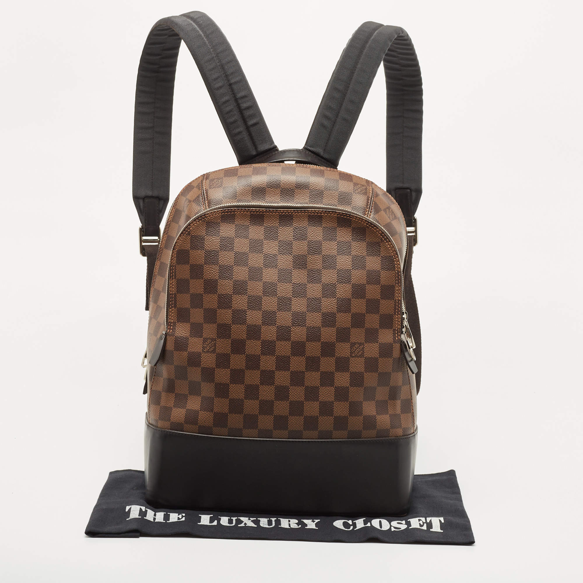 Louis Vuitton Jake Damier Ebene Backpack Bag Brown - DDH