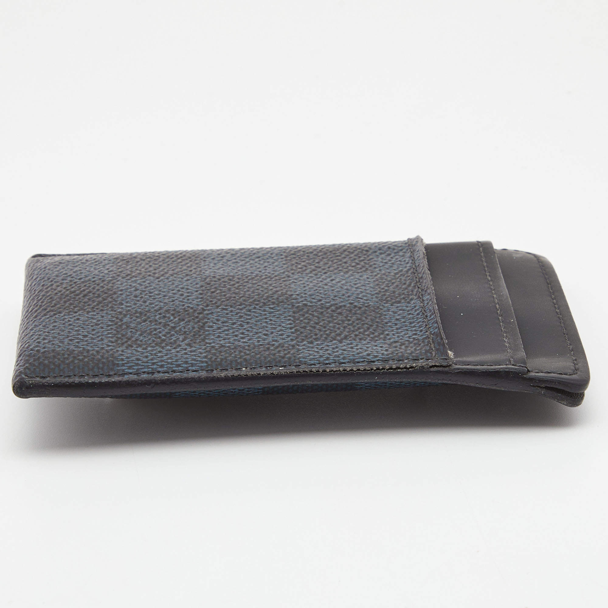 Card Holder Pince Damier Graphite Canvas - Wallets and Small