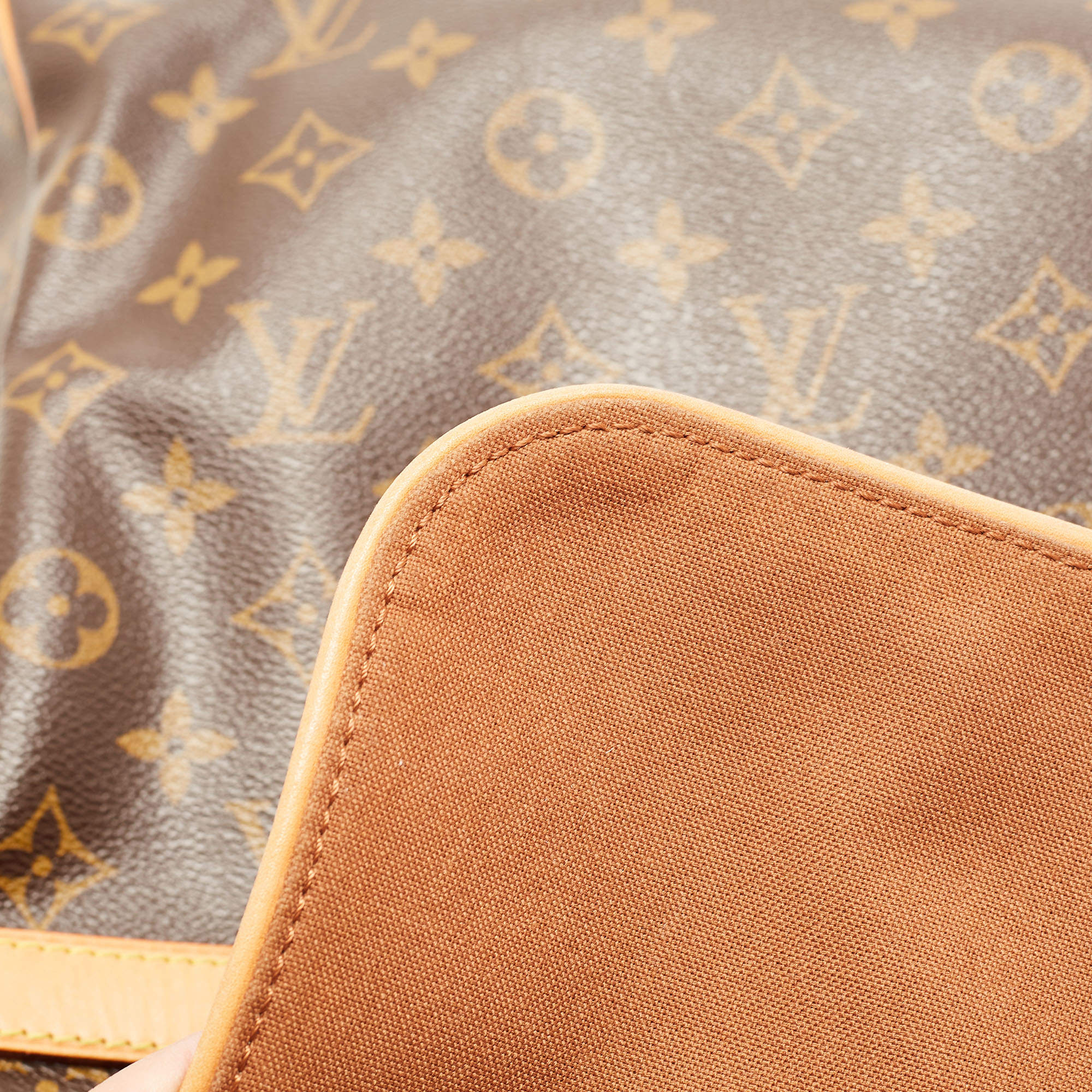 Louis Vuitton Monogram Abbesses Brown Leather Cloth ref.90748 - Joli Closet