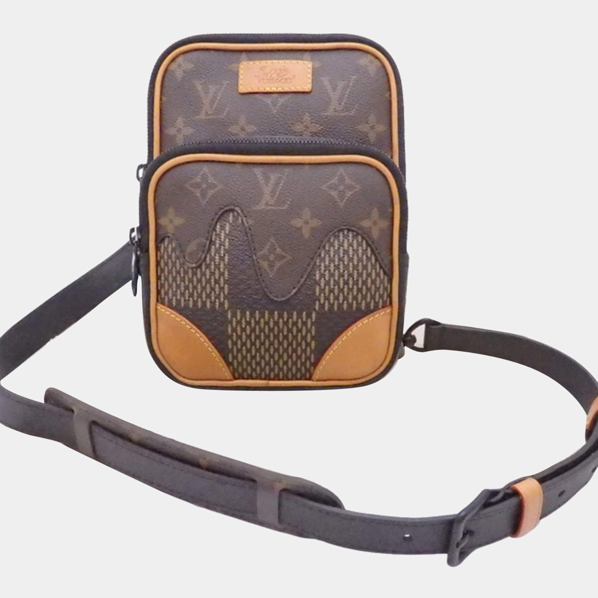 Louis Vuitton LV x Nigo Giant Damier Ebene and Monogram Nano Amazone  Messenger Bag Louis Vuitton | TLC