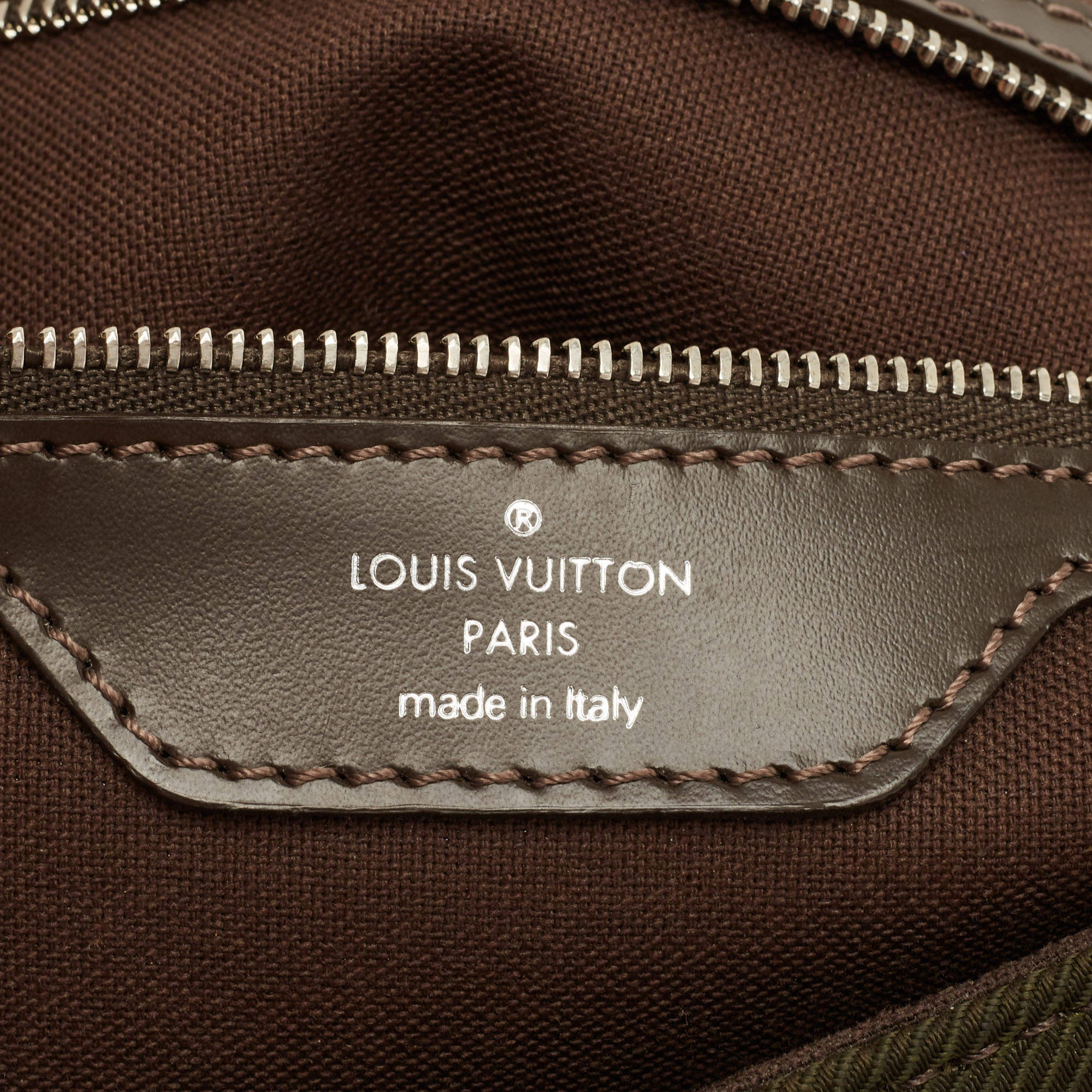 LOUIS VUITTON Shoulder Bag M30162 Del Soo Taiga black green mens