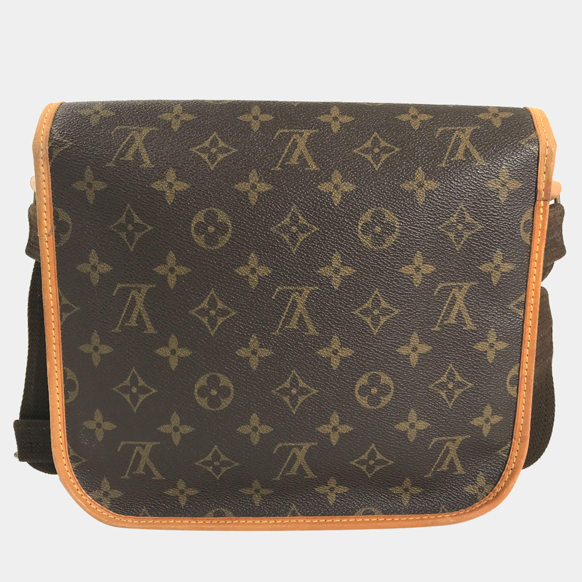 Louis Vuitton, Bags, Louis Vuitton Monogram Bosphor Gm Shoulder Bag M405  Brown Pvc Leather Ladie