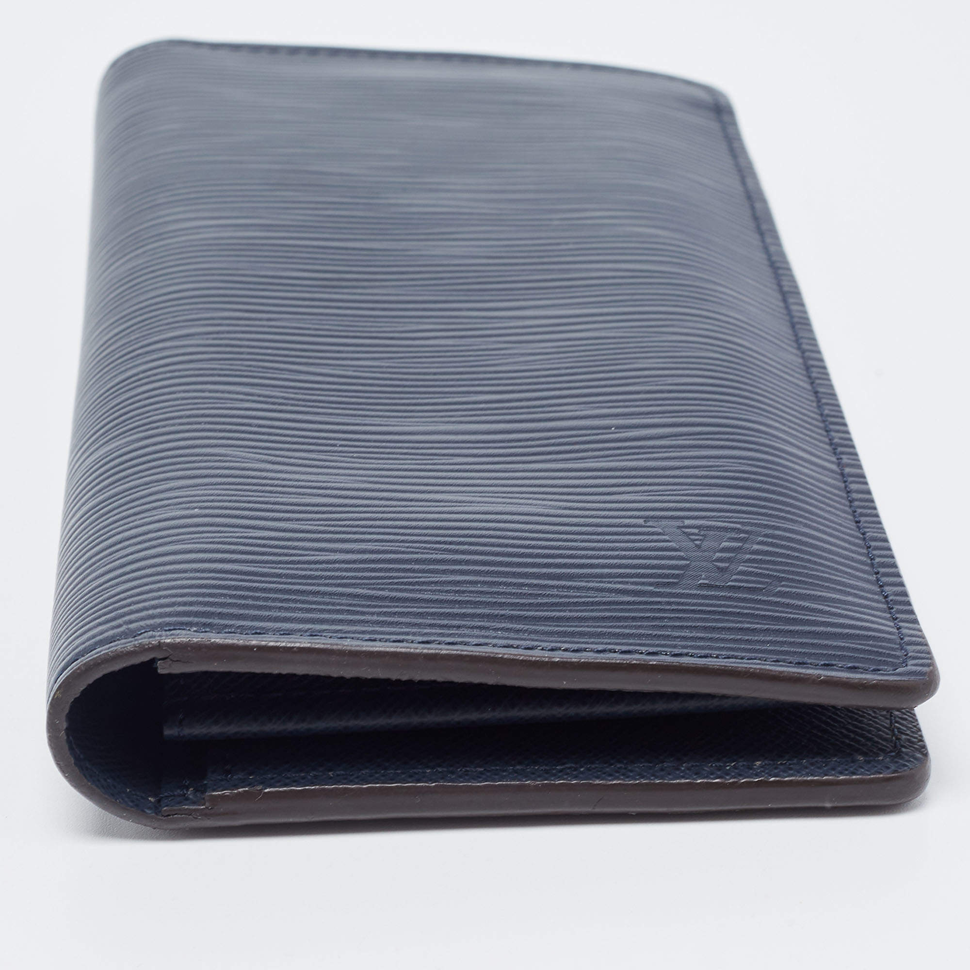Louis Vuitton Epi Brazza Wallet M60615 Men's Epi Leather Long Wallet  (bi-fold) Navy Blue