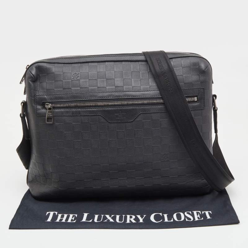 Louis Vuitton Damier Infini Calypso GM - Black Messenger Bags