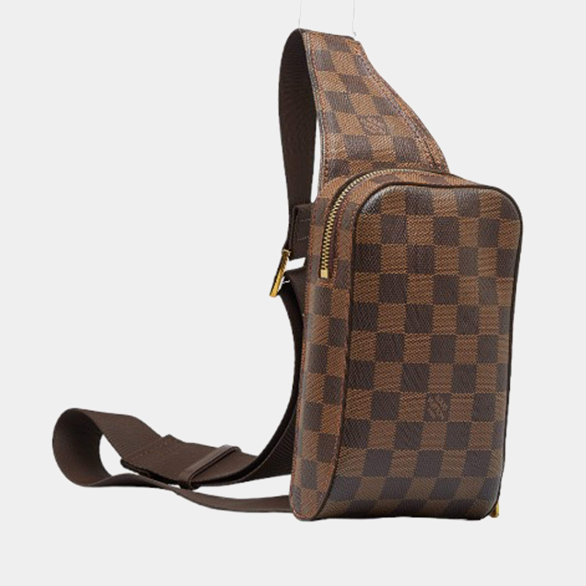 Louis Vuitton Geronimos Bum Bag Purse Damier Brown N51994 CA2150