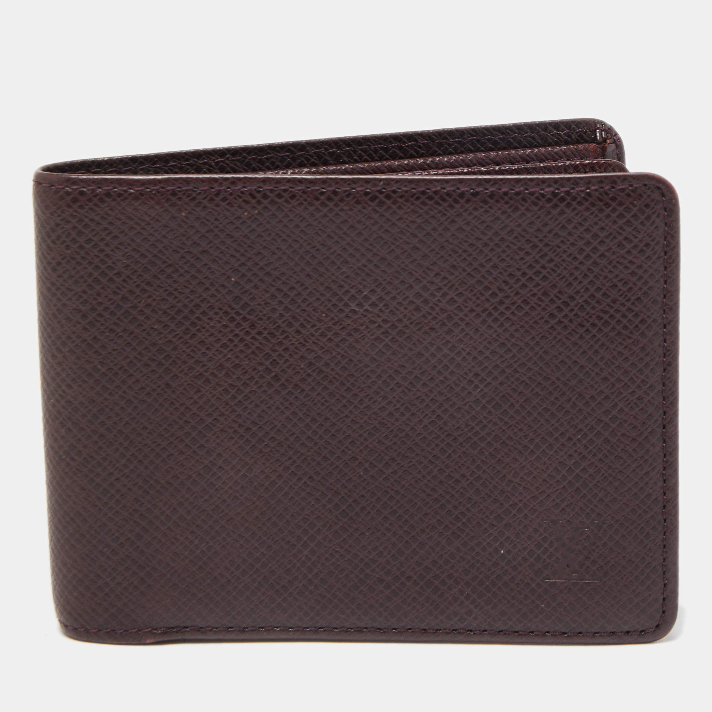 Louis Vuitton Burgundy Taiga Leather Bifold Wallet Louis Vuitton | The ...