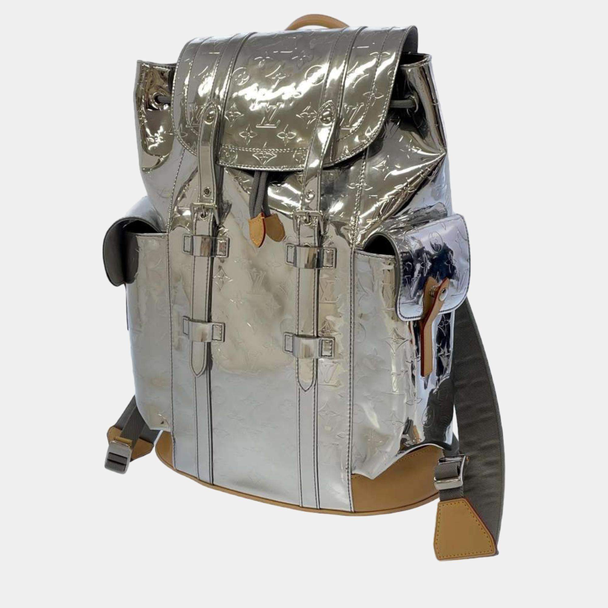 christopher monogram backpack