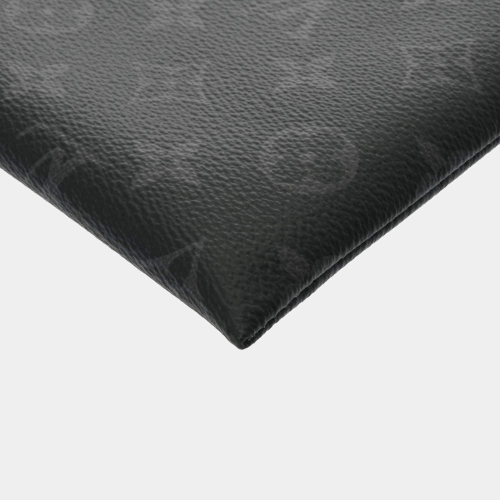 Louis Vuitton Monogram Eclipse Pochette Discovery M62291 Men's Clutch