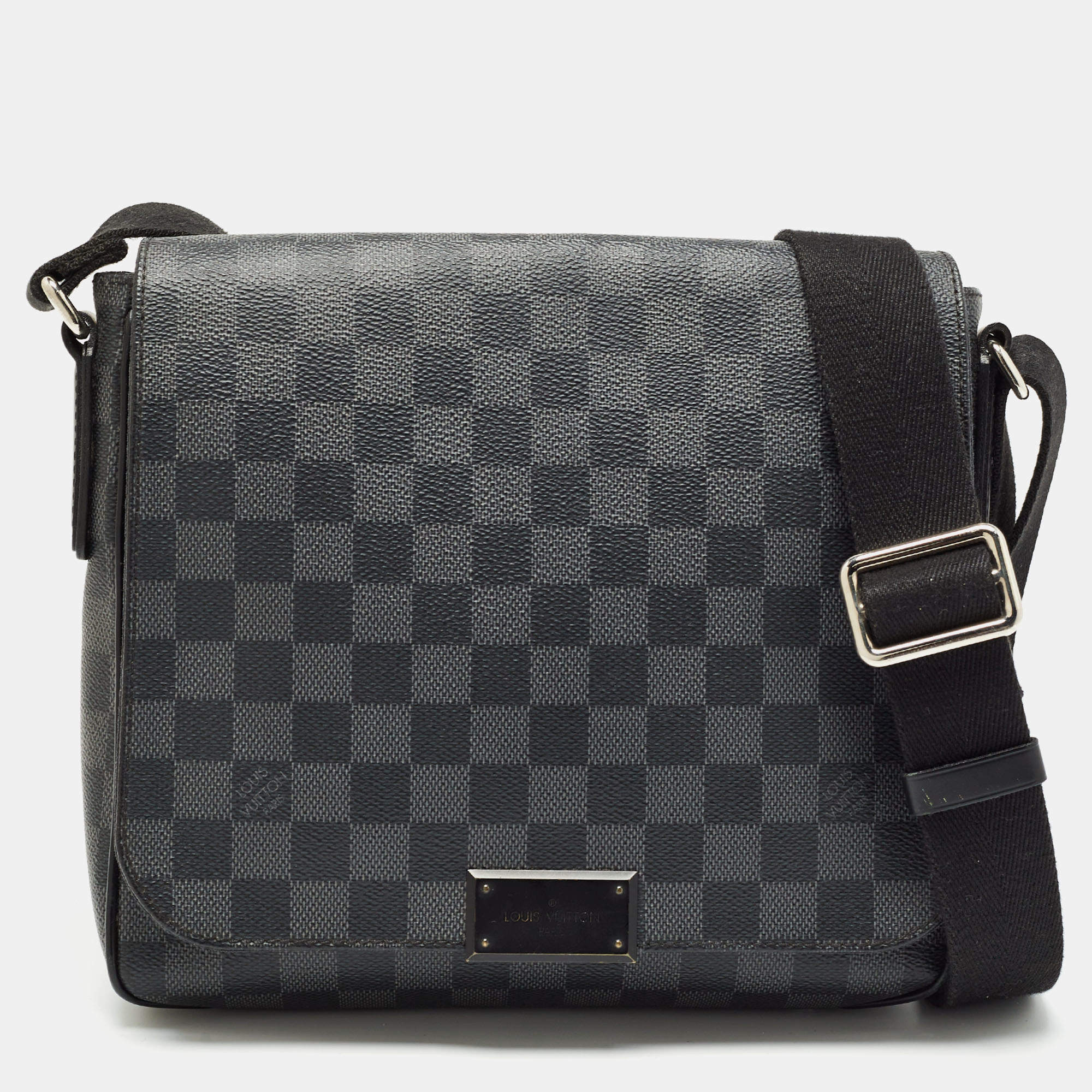 Louis Vuitton Damier Graphite Canvas District PM Bag