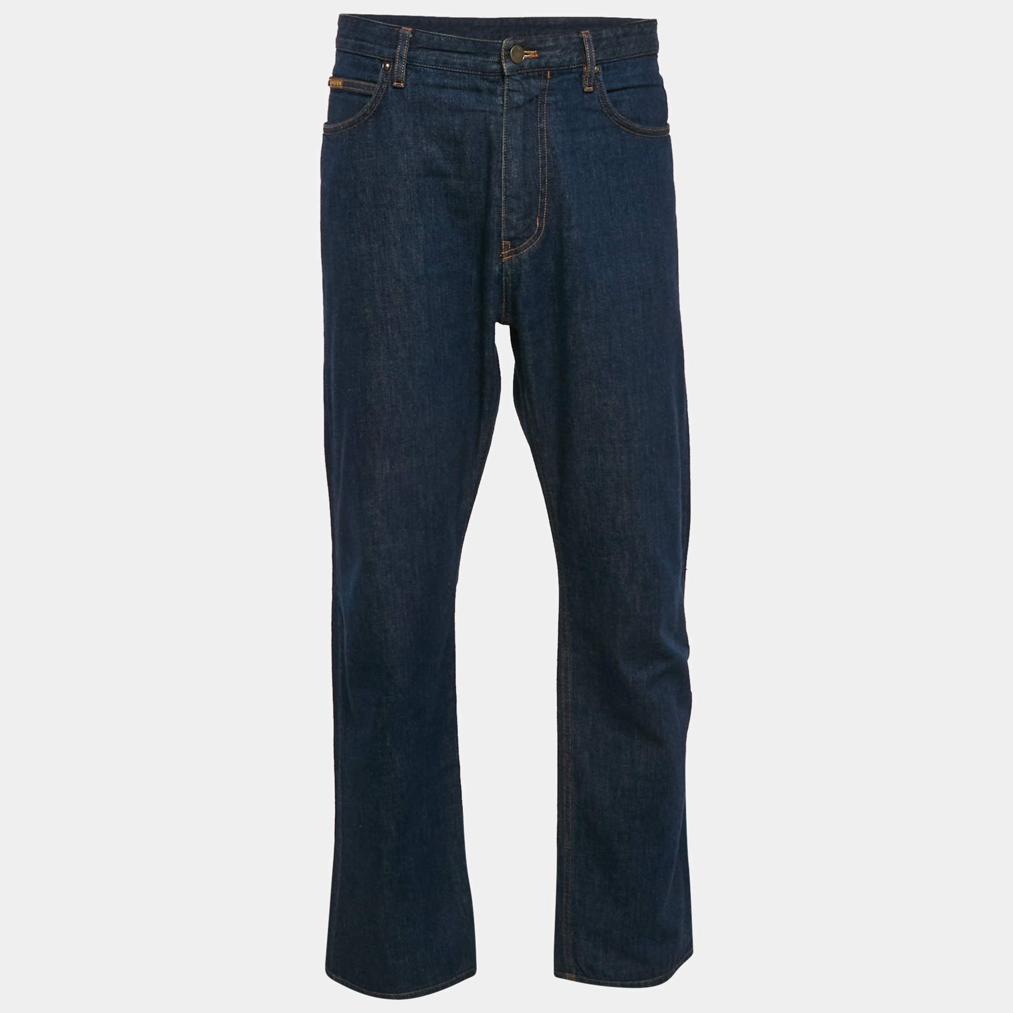 Louis Vuitton Navy Blue Denim Jeans XL Waist 36"