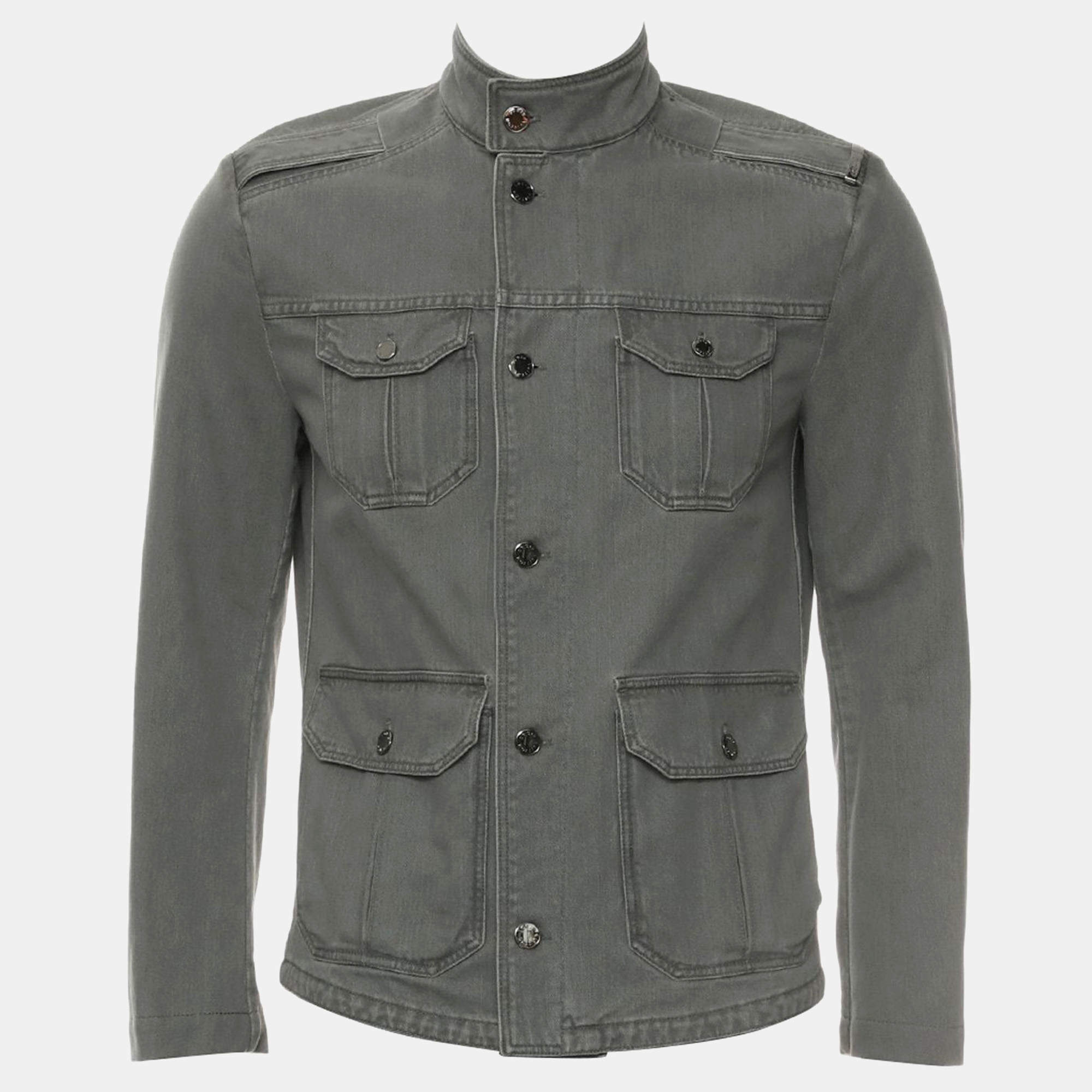 Louis Vuitton Grey Denim Jacket EU 46