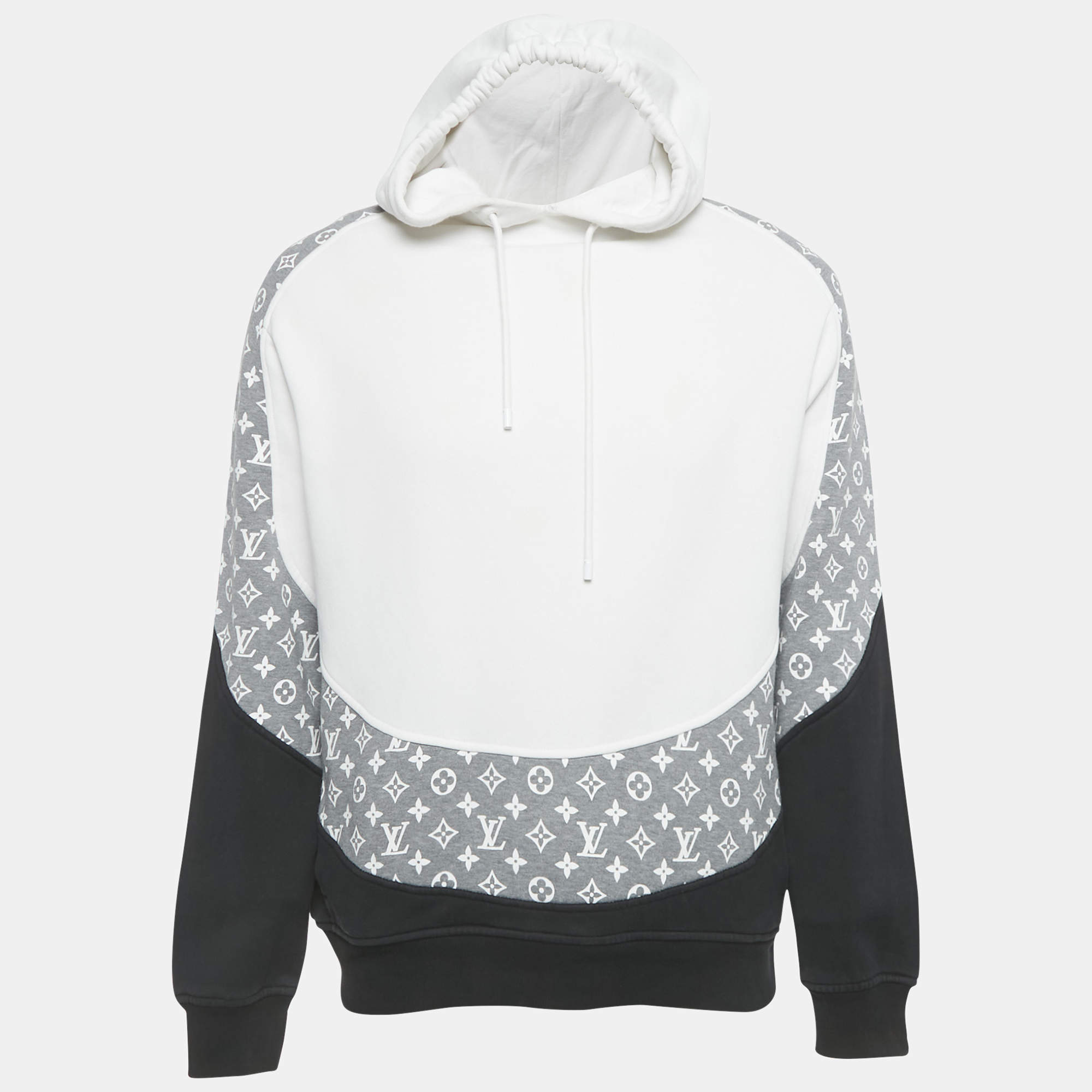 入手困難♪【LOUIS VUITTON】LV Monogram Gradient Blue Hoodie Louis Vuitton Blue Hoodie Monogram Gradient Cotton Hoodie