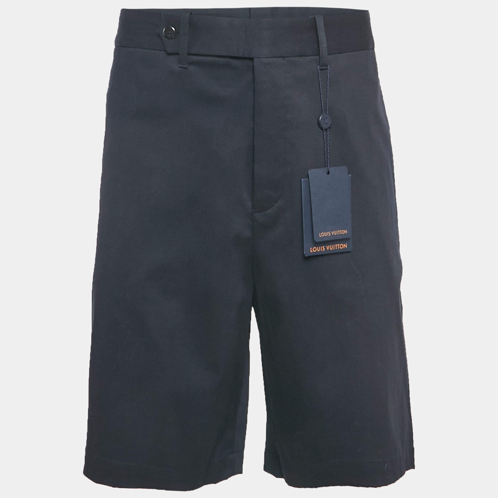 مملوكة مسبقًا Louis Vuitton Navy Blue Cotton Short XS
