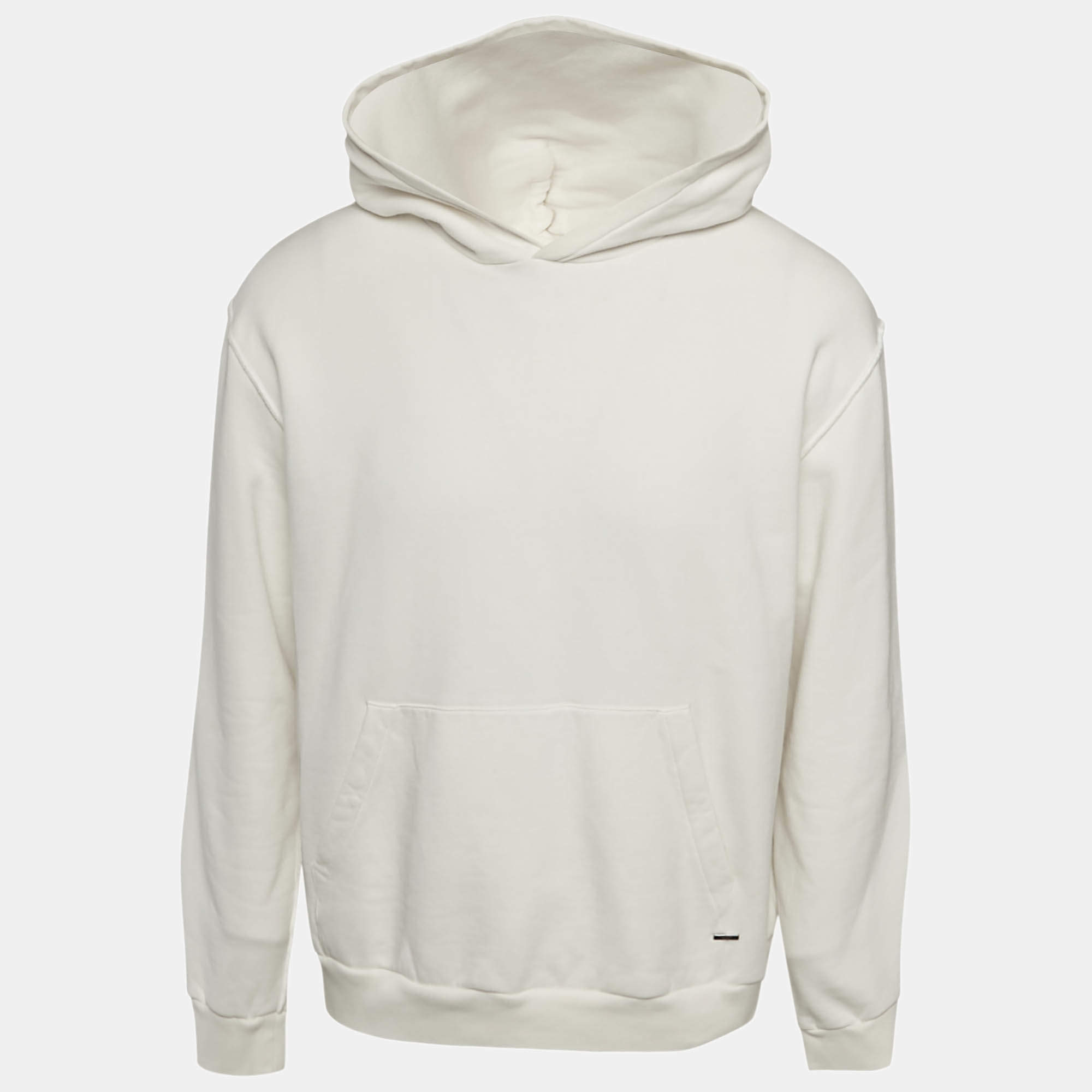 مملوكة مسبقًا Louis Vuitton White Cotton Hoodie XL