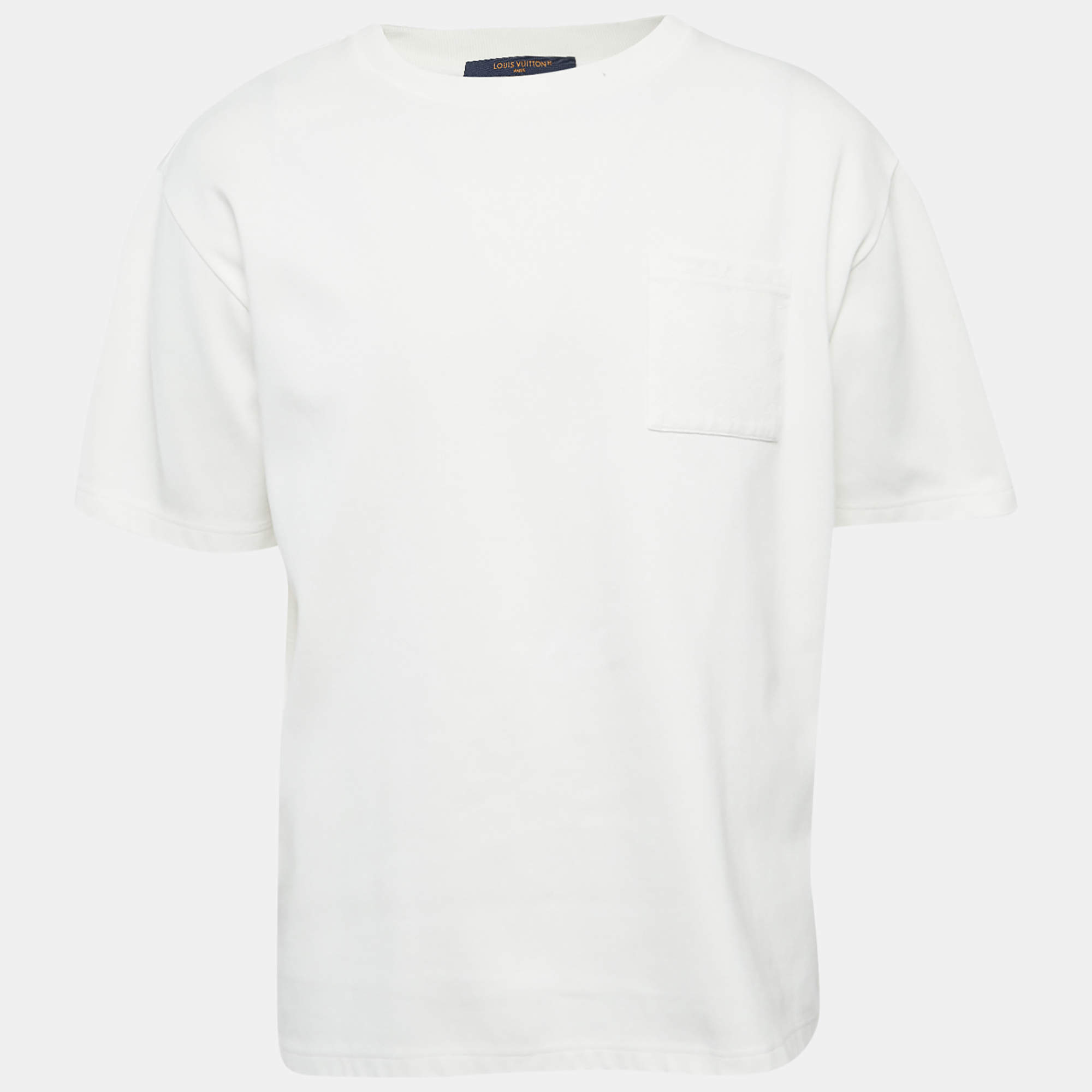 Louis Vuitton White LV Graphic Mesh Long Sleeve T-Shirt L Louis