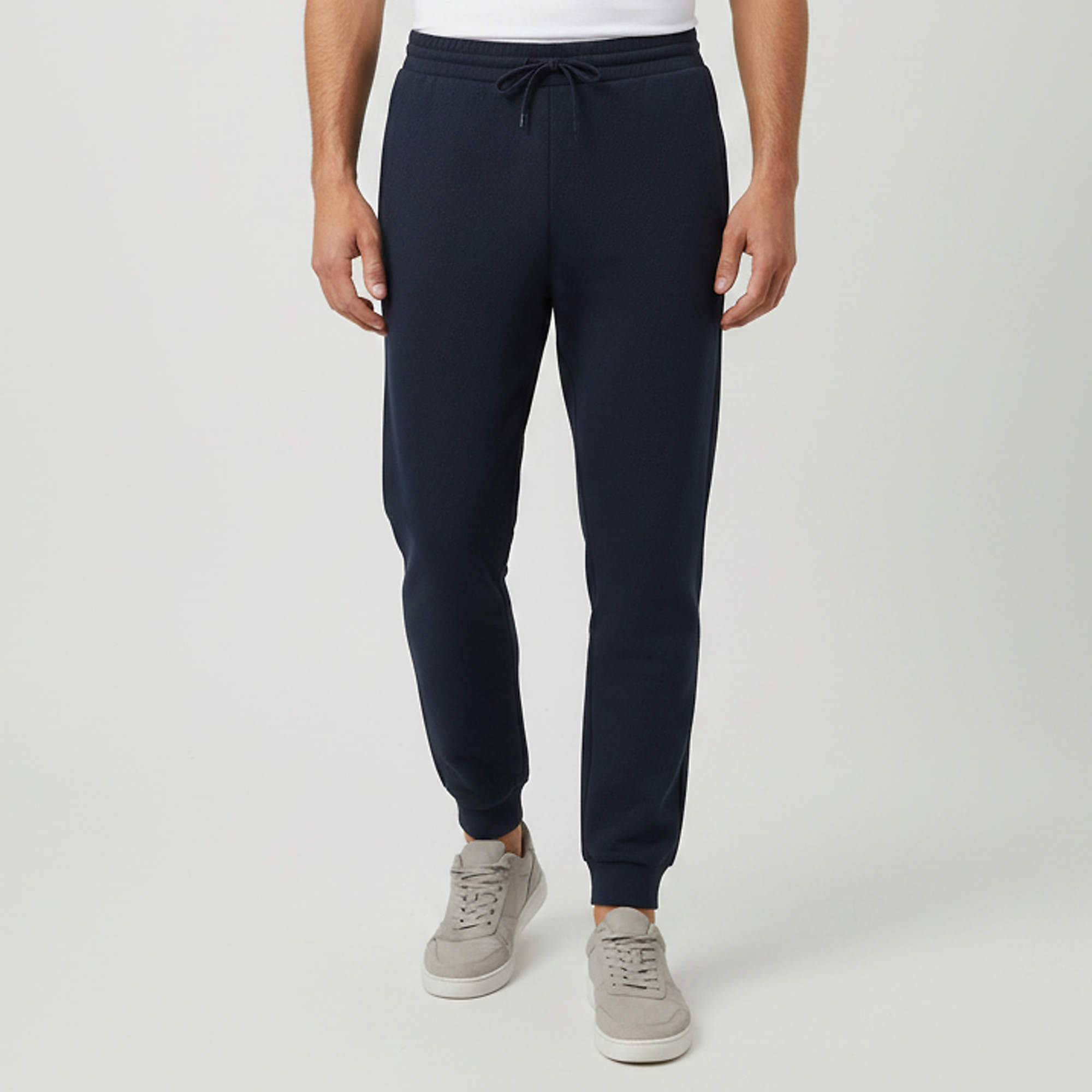 Pre Owned Louis Vuitton Navy Blue Monogram Jacquard Drawstring Jogger Pants M