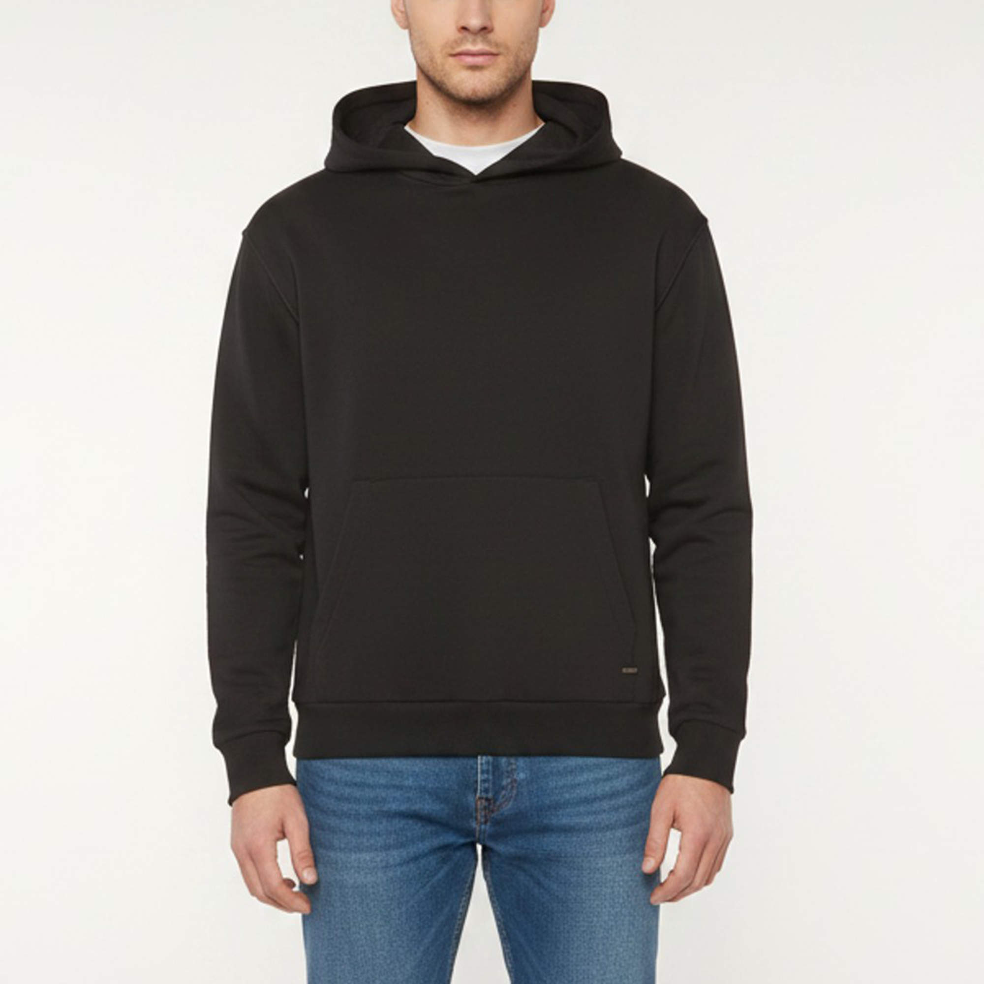 Pre Owned Louis Vuitton Black Jersey Long Sleeve Hoodie S